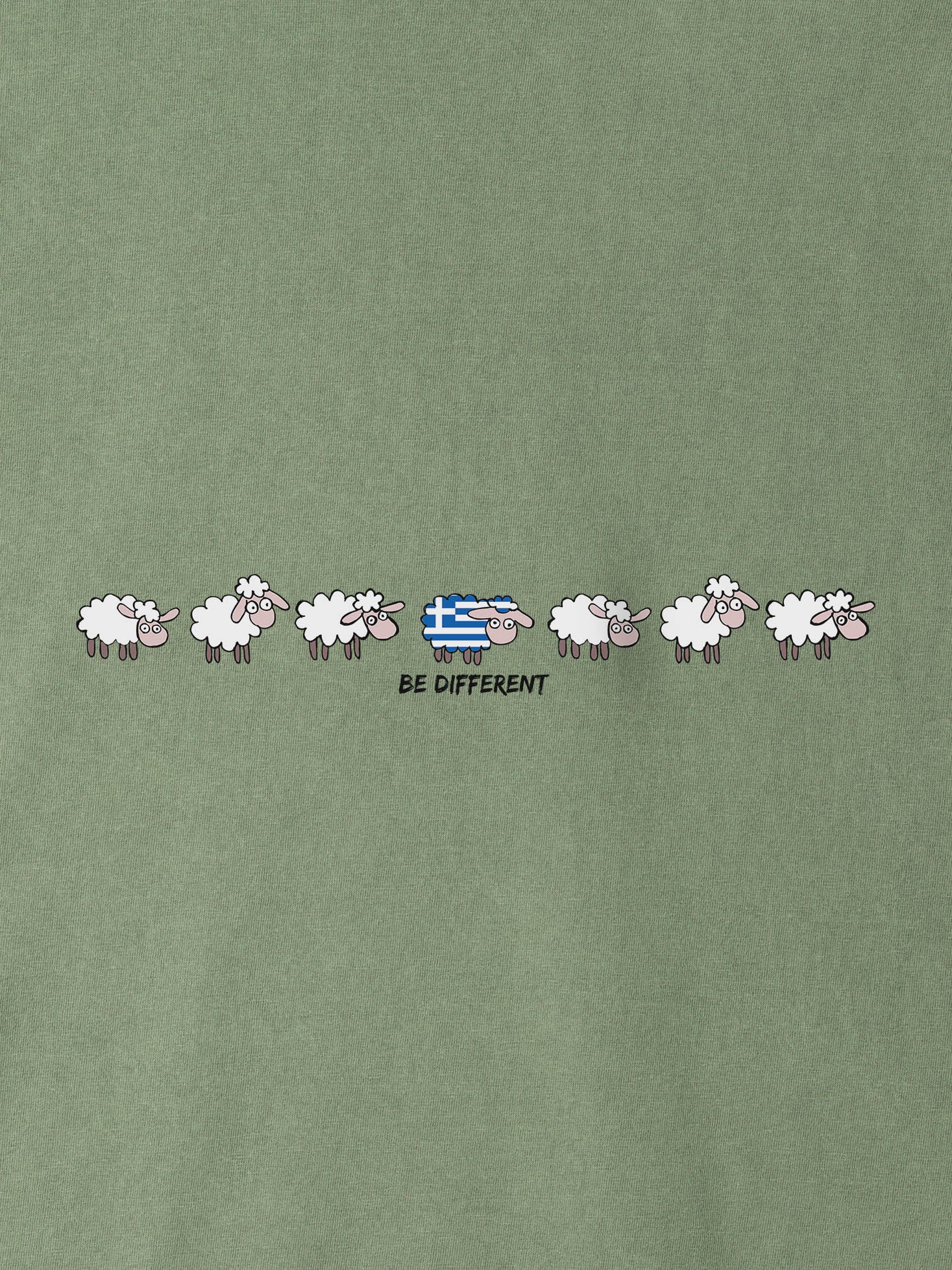 Αστείο Σχέδιο Πρόβατα σε Σειρά - Μπλούζες Πετροπλυμένες