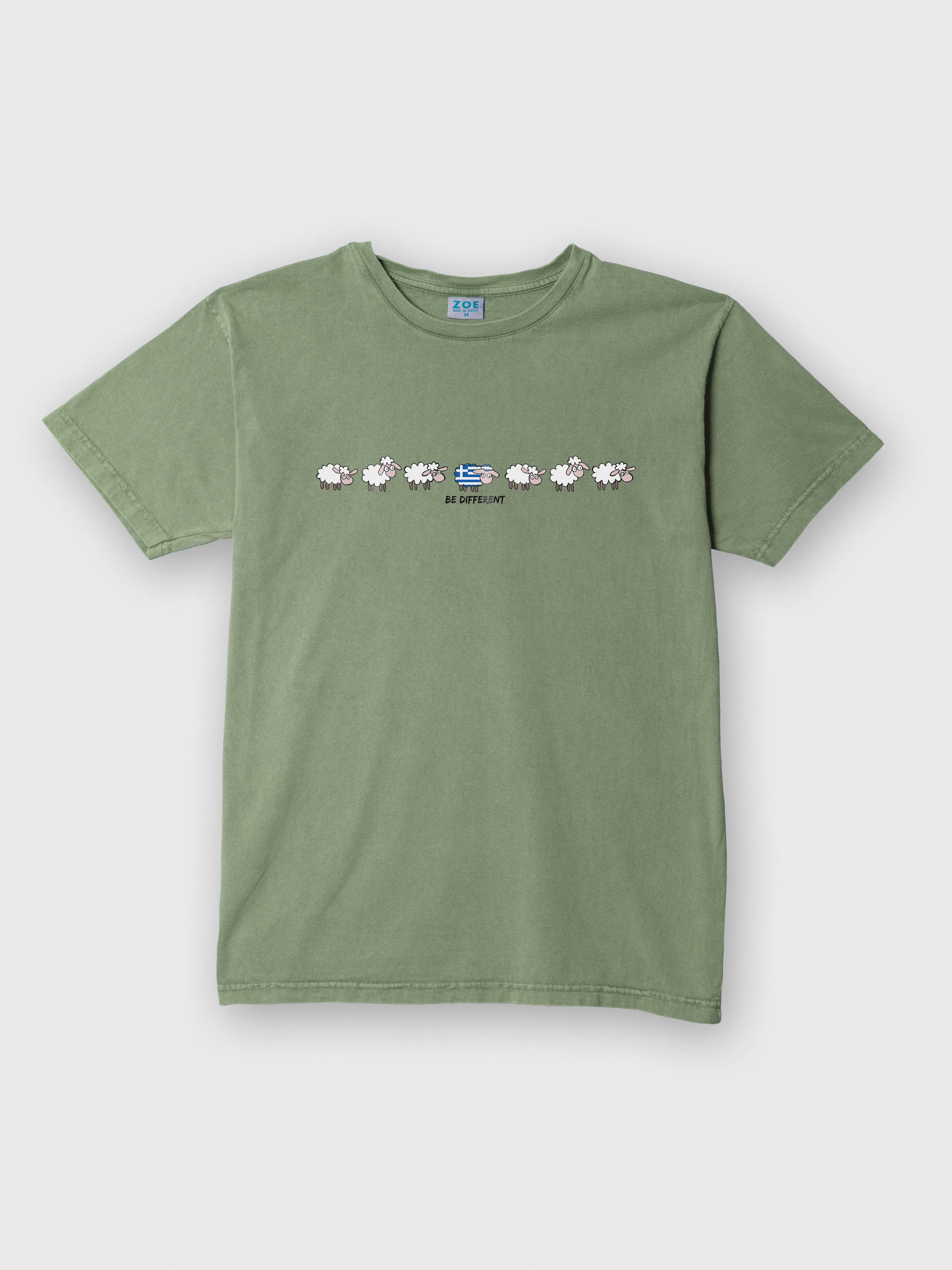 Αστείο Σχέδιο Πρόβατα σε Σειρά - Μπλούζες Πετροπλυμένες