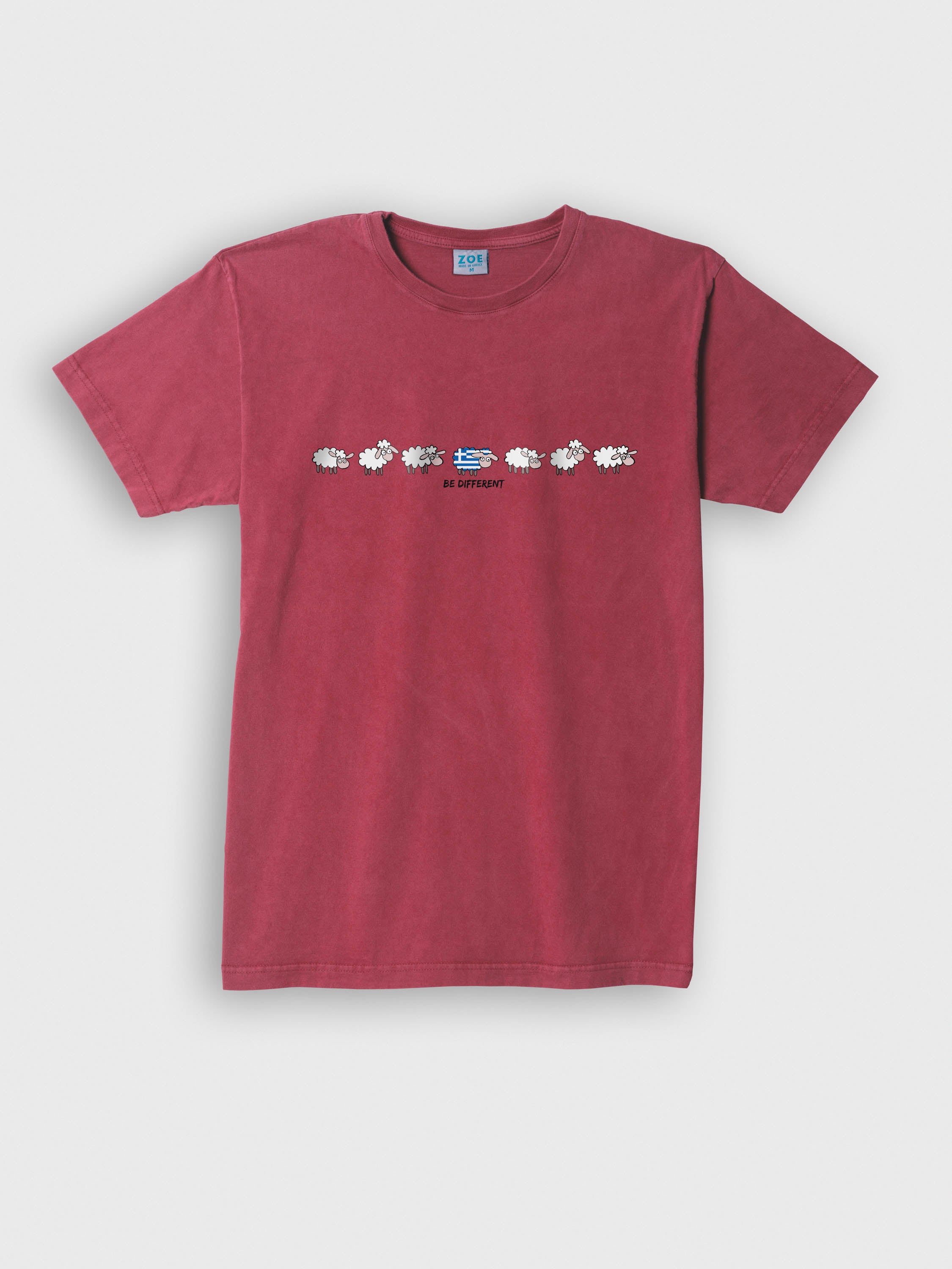 Αστείο Σχέδιο Πρόβατα σε Σειρά - Μπλούζες Πετροπλυμένες