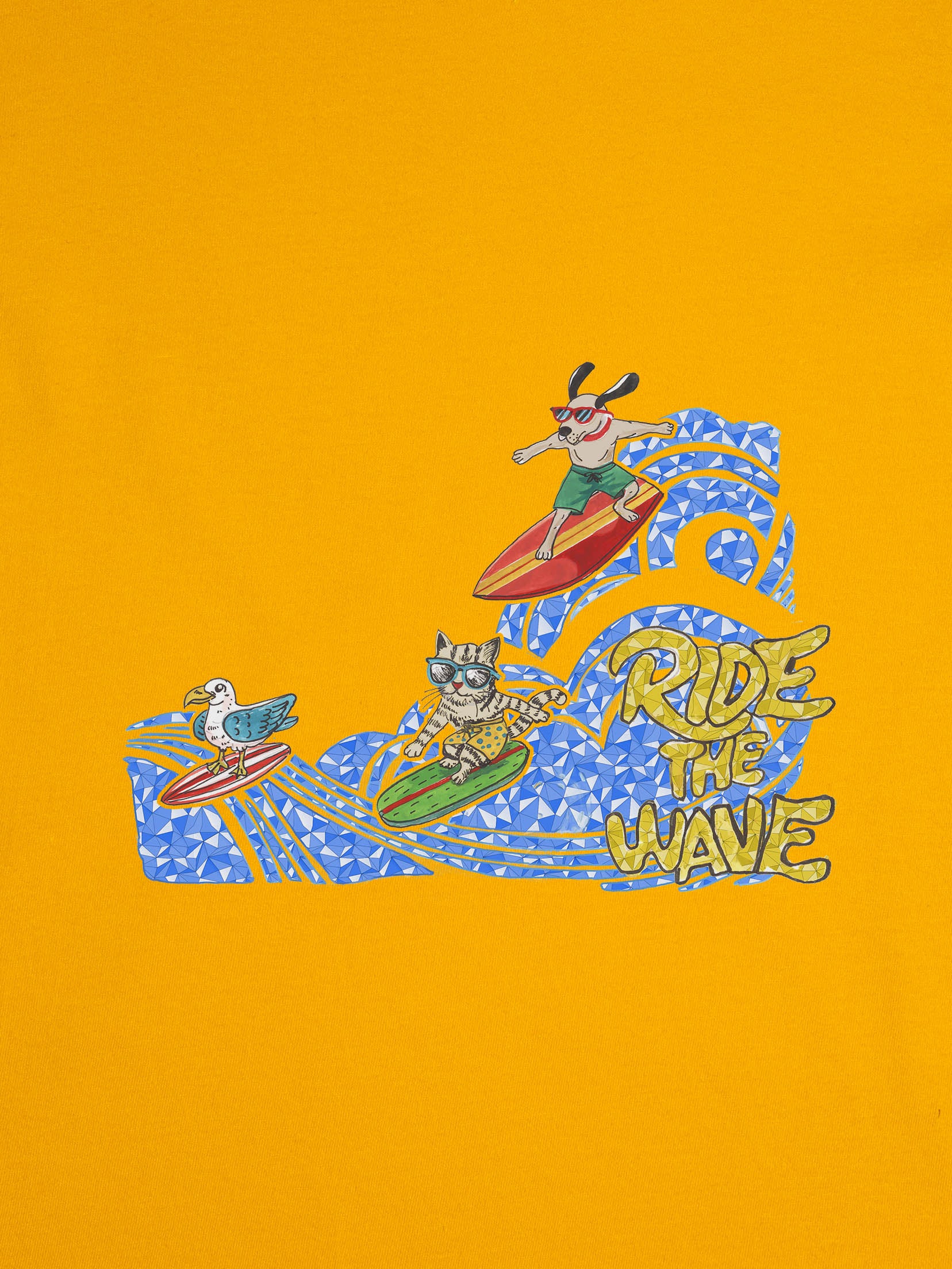 “Ride the Wave” Surf Ζωάκια - Μπλούζες