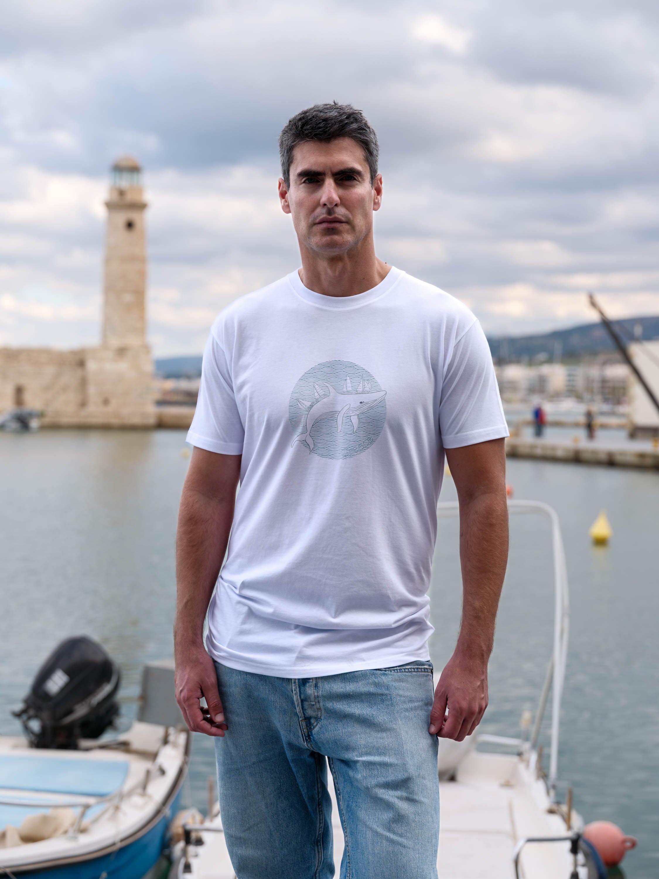Vintage Whale Nautical Silhouette - T-Shirts