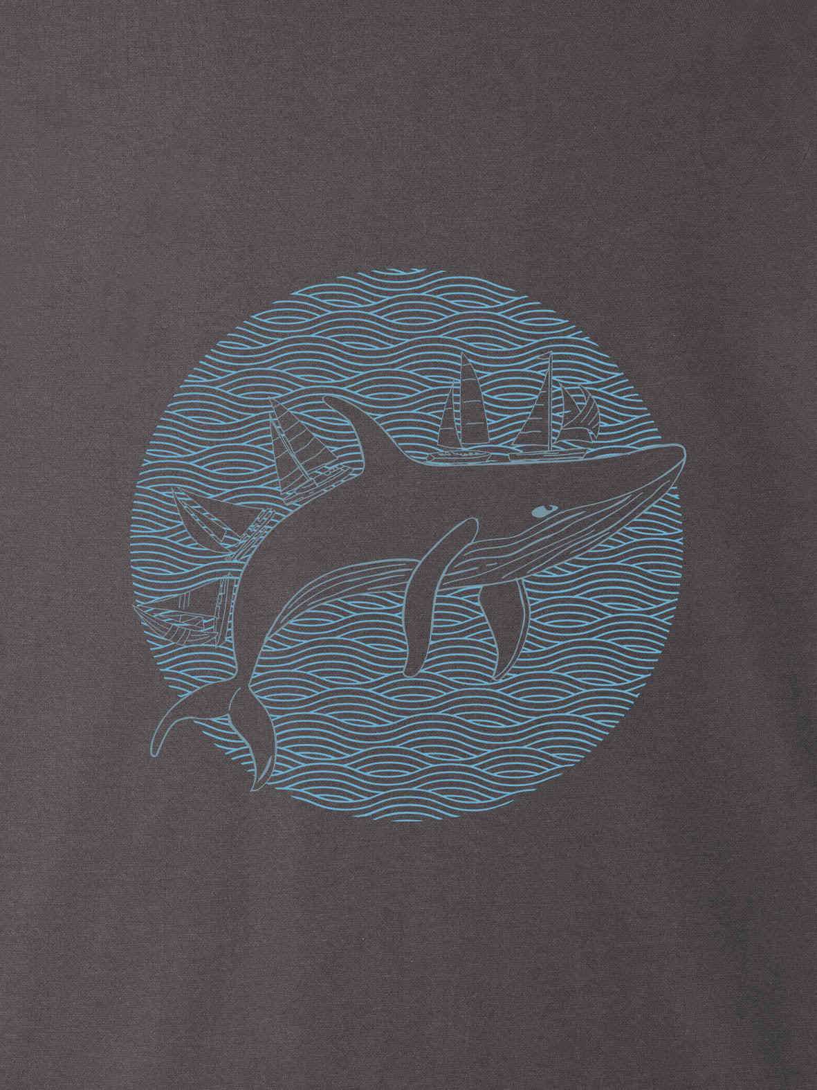 Vintage Whale Nautical Silhouette - T-Shirts