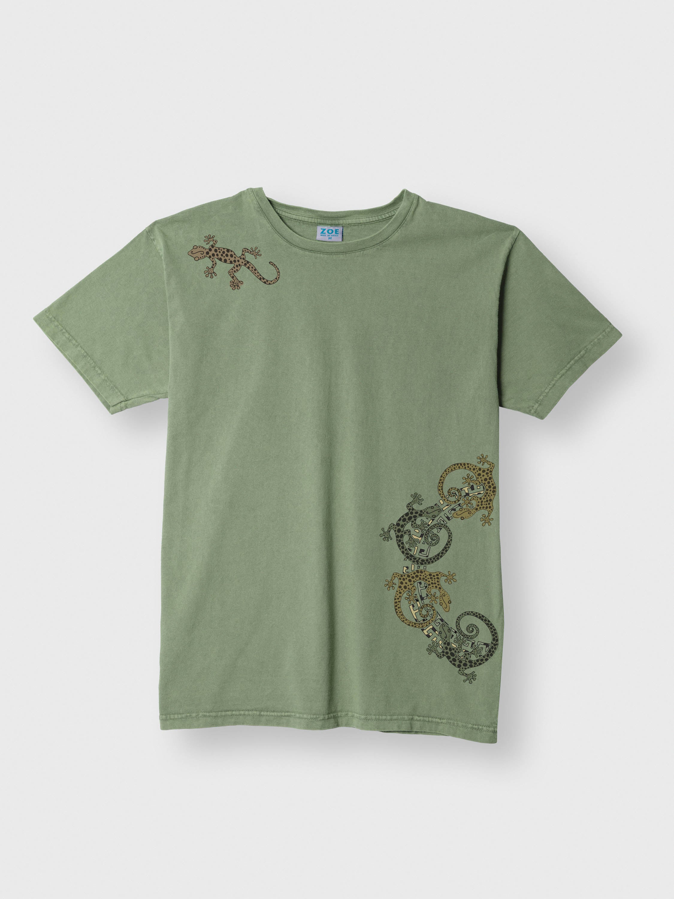 Gecko Tribal Collage - Stonewashed T-Shirts