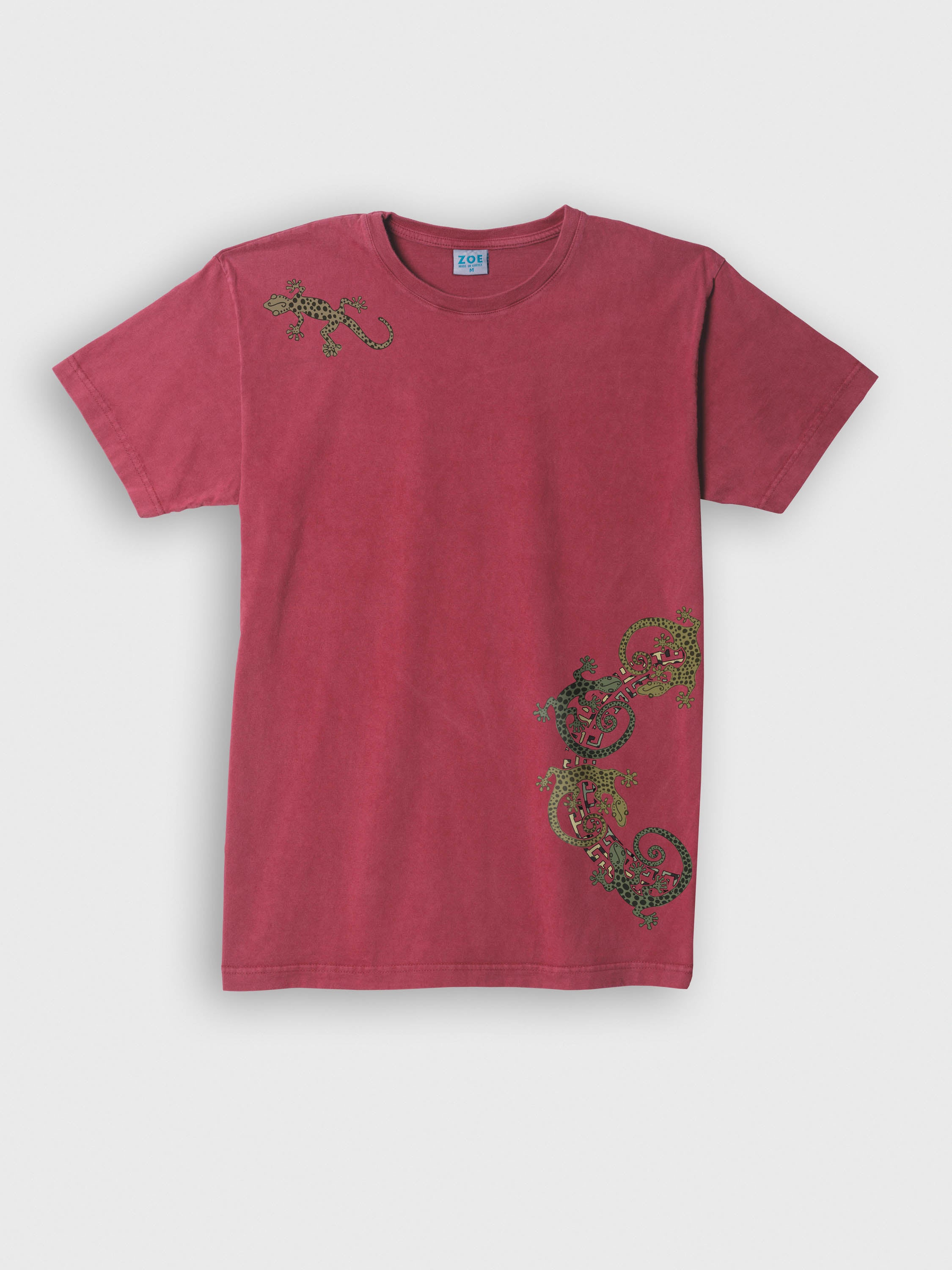 Gecko Tribal Collage - Stonewashed T-Shirts