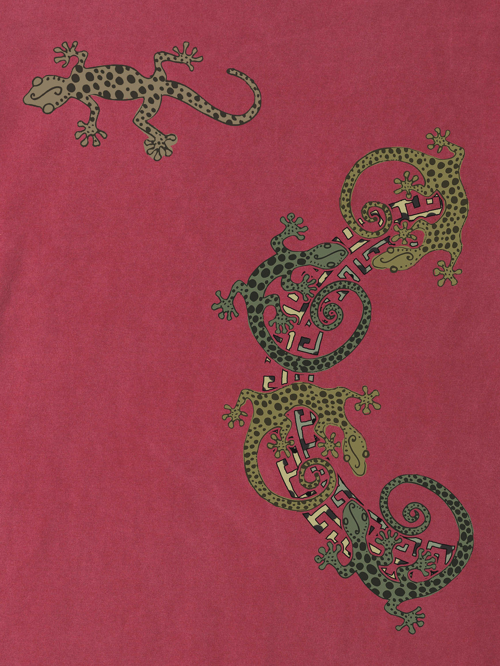 Gecko Tribal Collage - Stonewashed T-Shirts