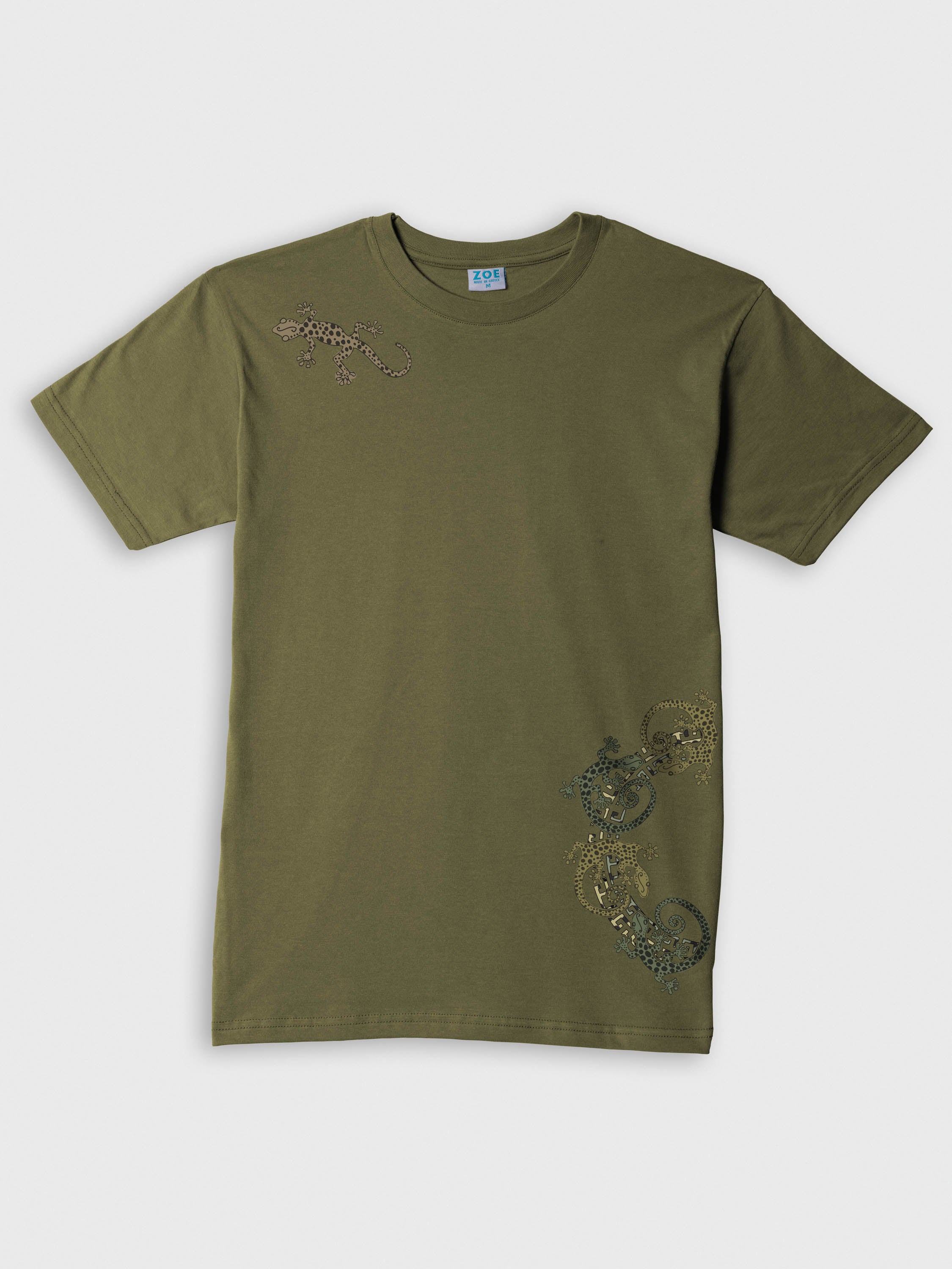 Gecko Tribal Collage - T-Shirts