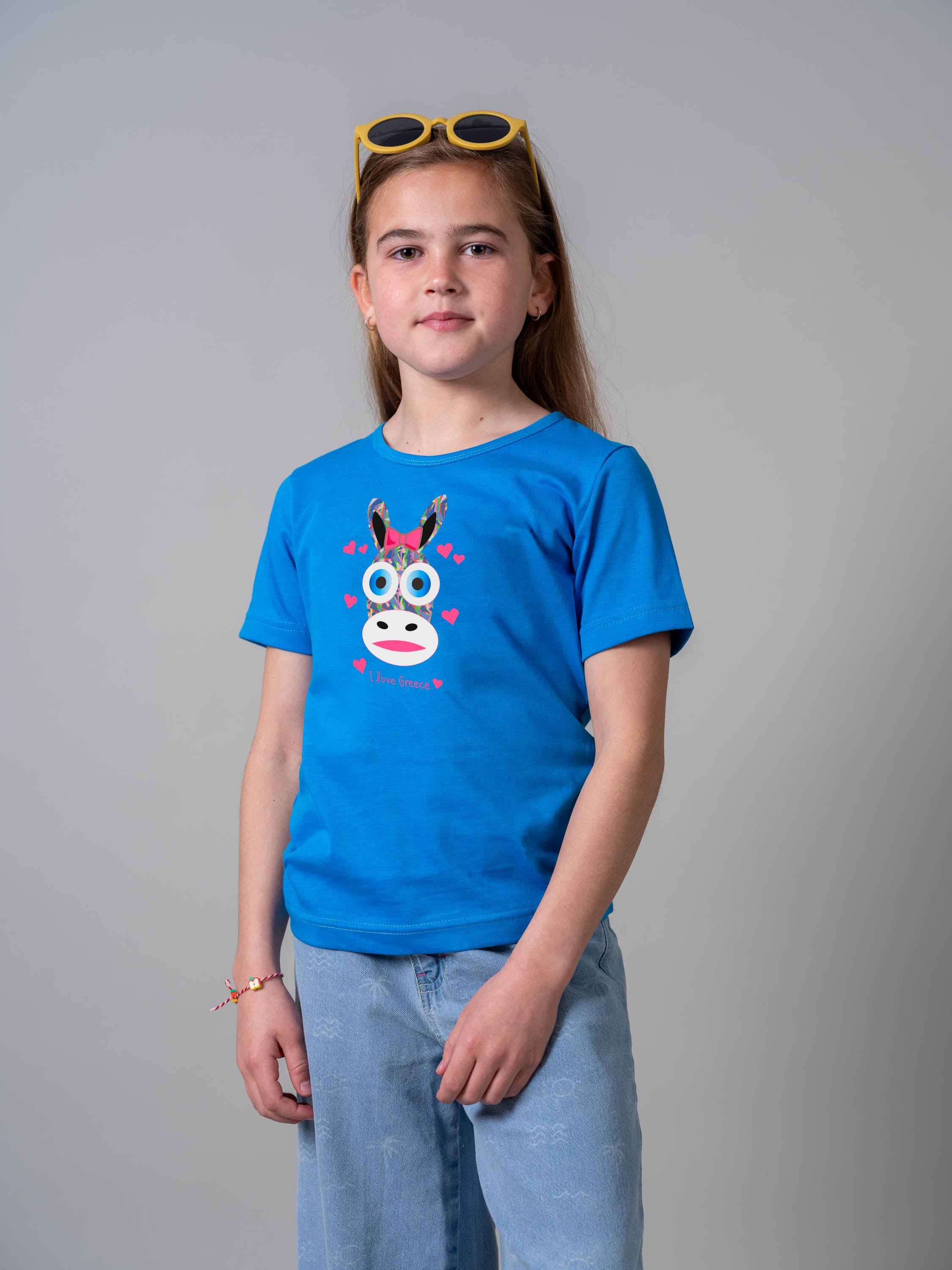 Pink Donkey Face with Bow - T-Shirts