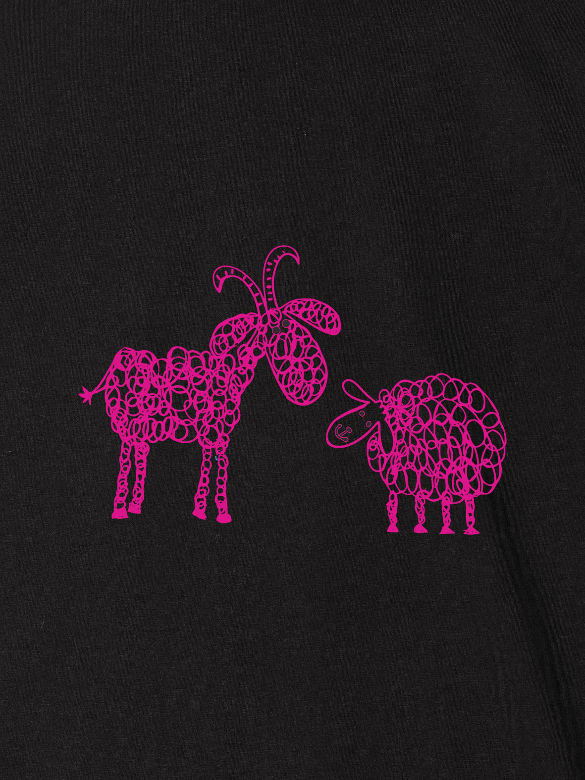 Sheep Outline Pattern - T-Shirts