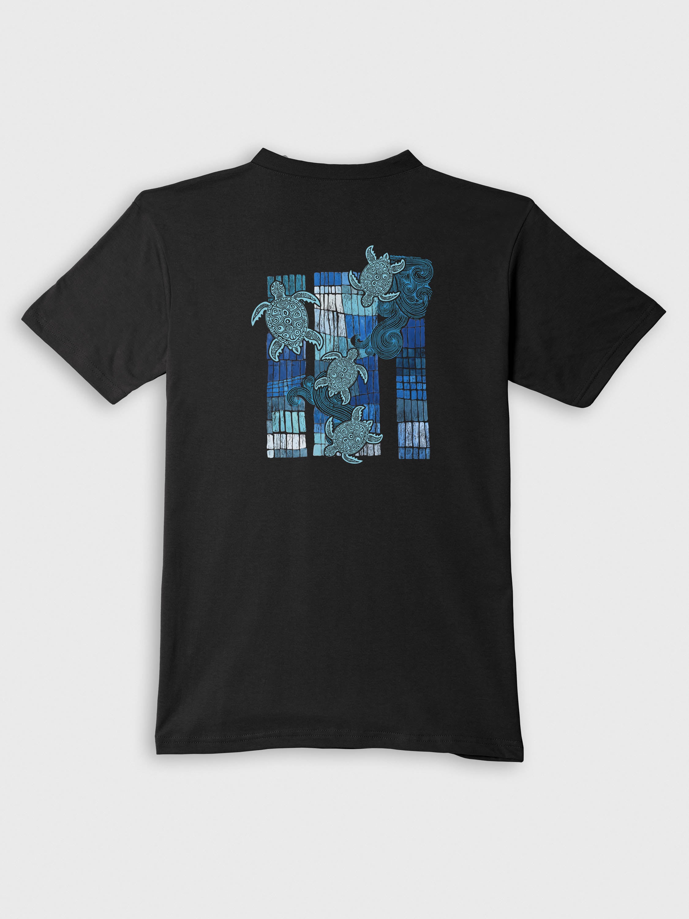 Sea Turtle Mosaic Art - T-Shirts