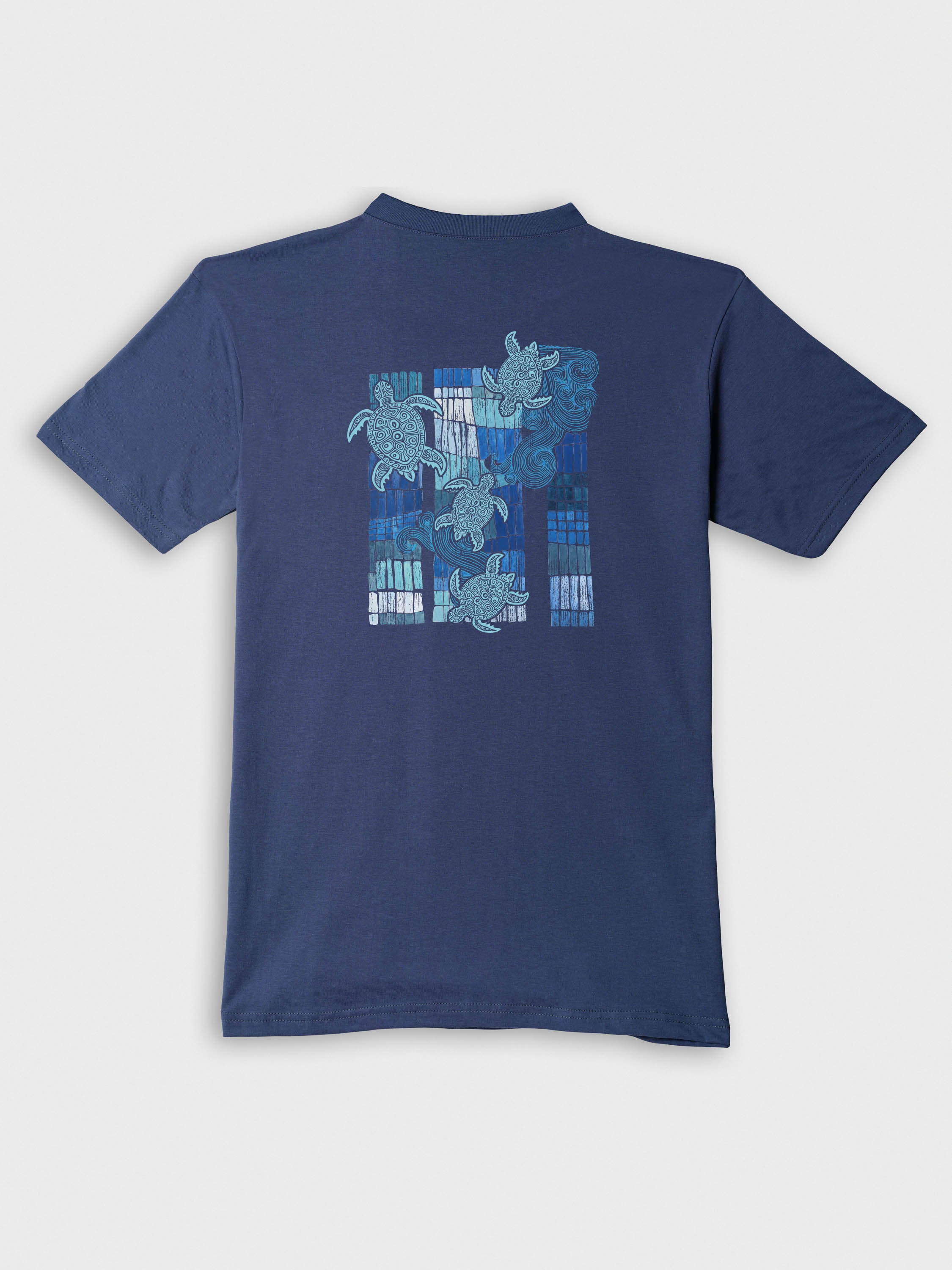 Sea Turtle Mosaic Art - T-Shirts