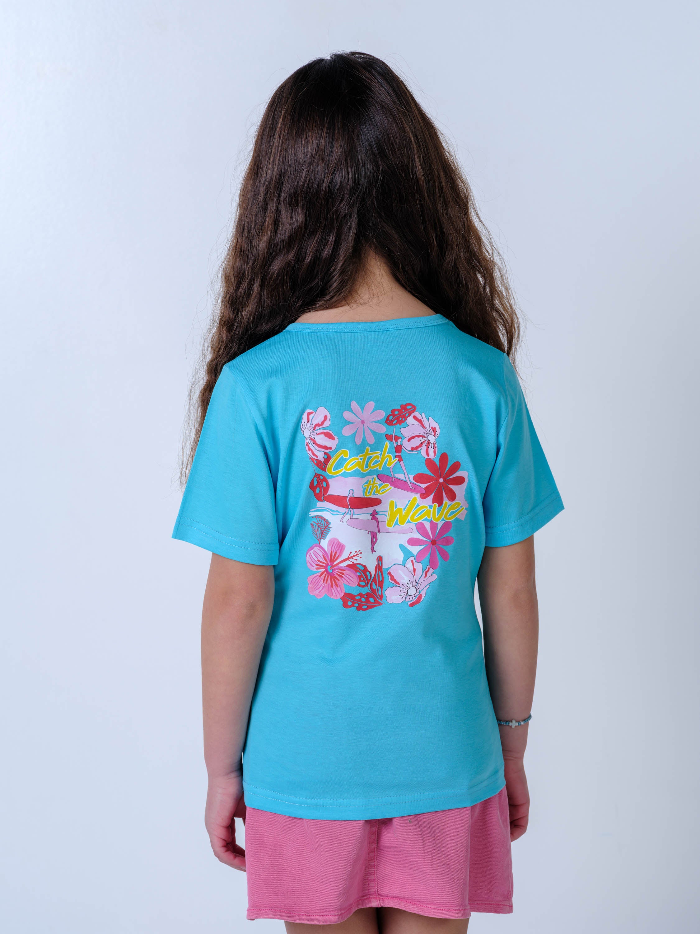 “Catch the Wave” Φλοράλ Πλαίσιο - Μπλούζες