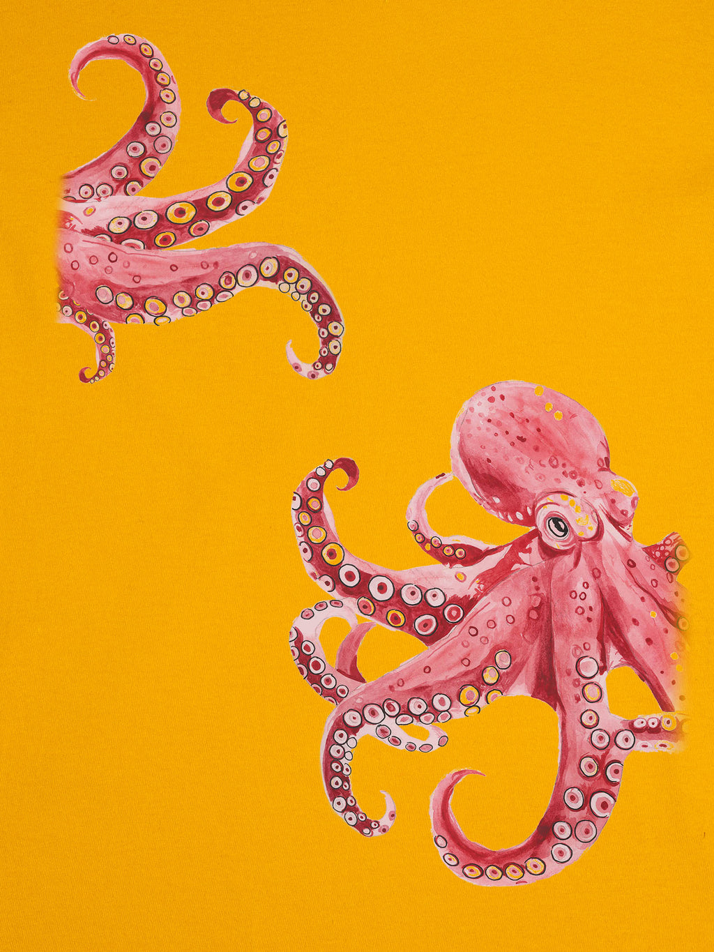 Red Octopus Watercolor - T-Shirts