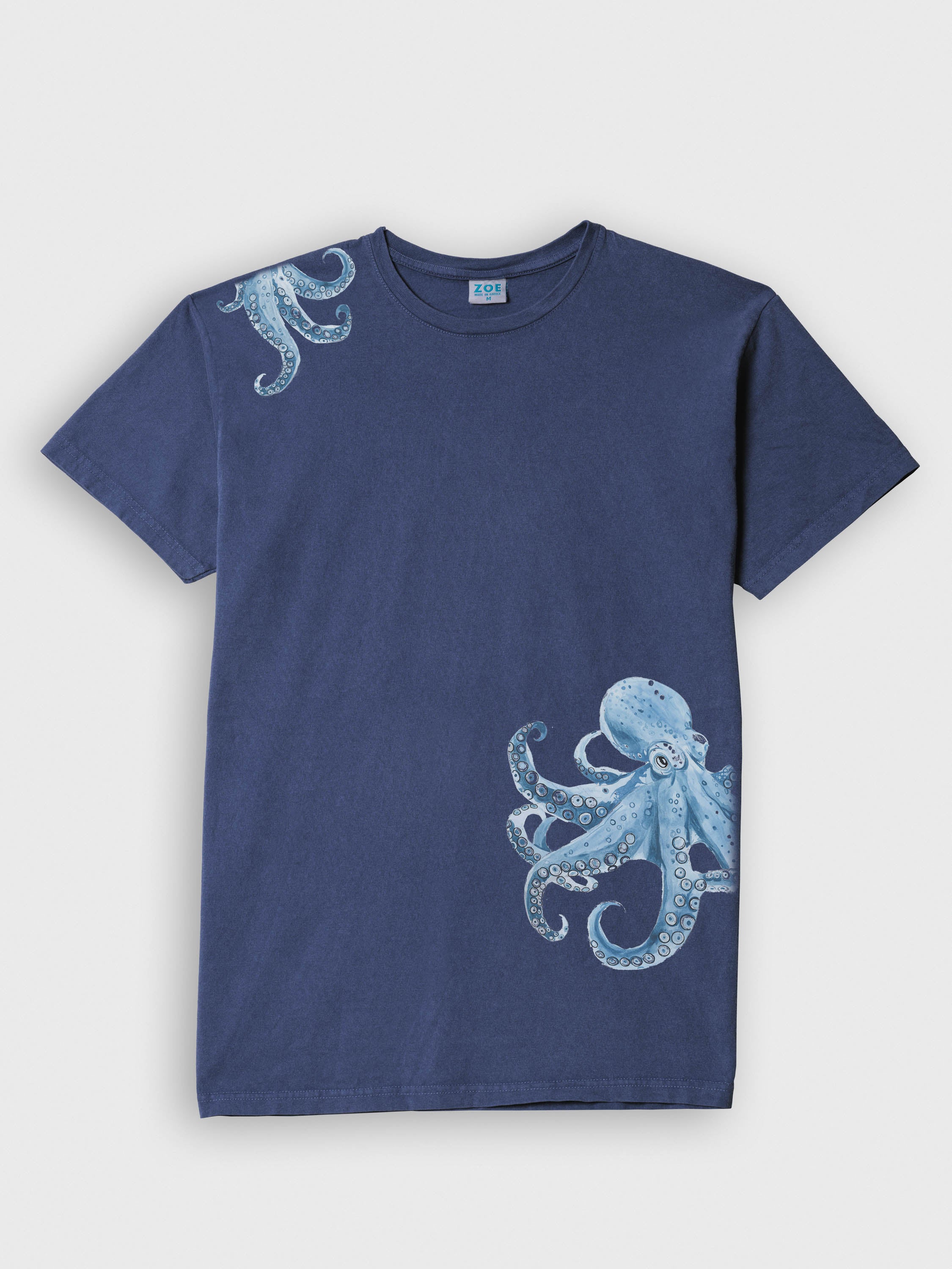 Σχέδιο Χταπόδι Sketch / Υδατογραφία - Μπλούζες Πετροπλυμένες