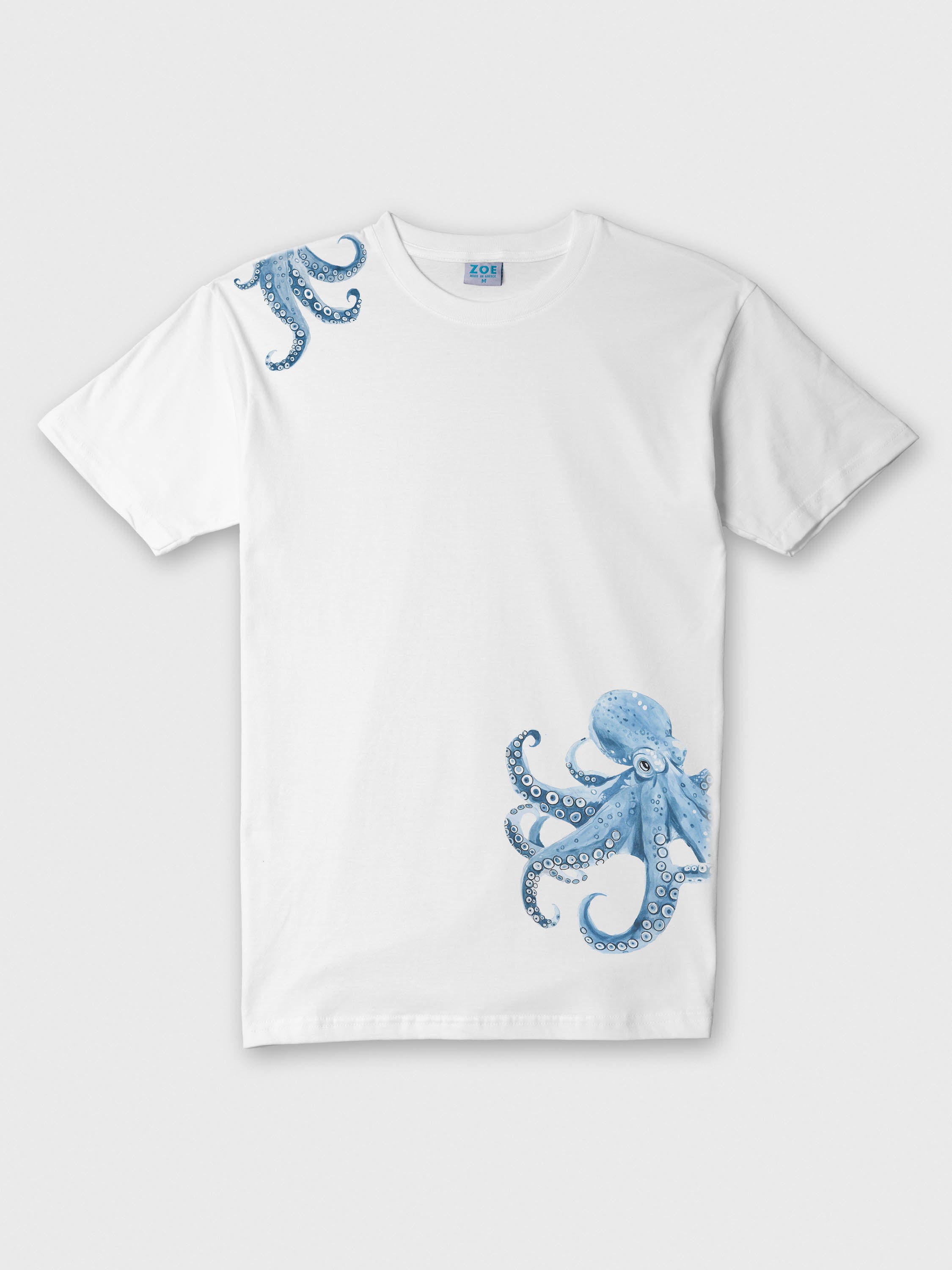 Octopus Sketch Watercolor - T-Shirts