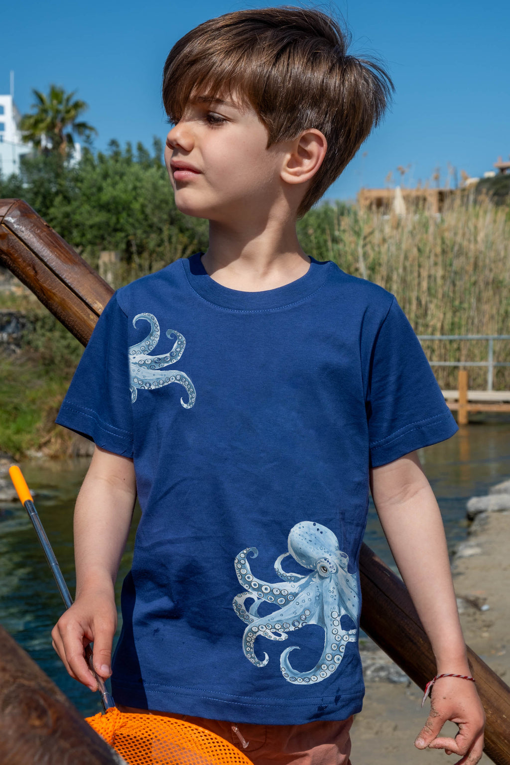 Red Octopus Watercolor - T-Shirts