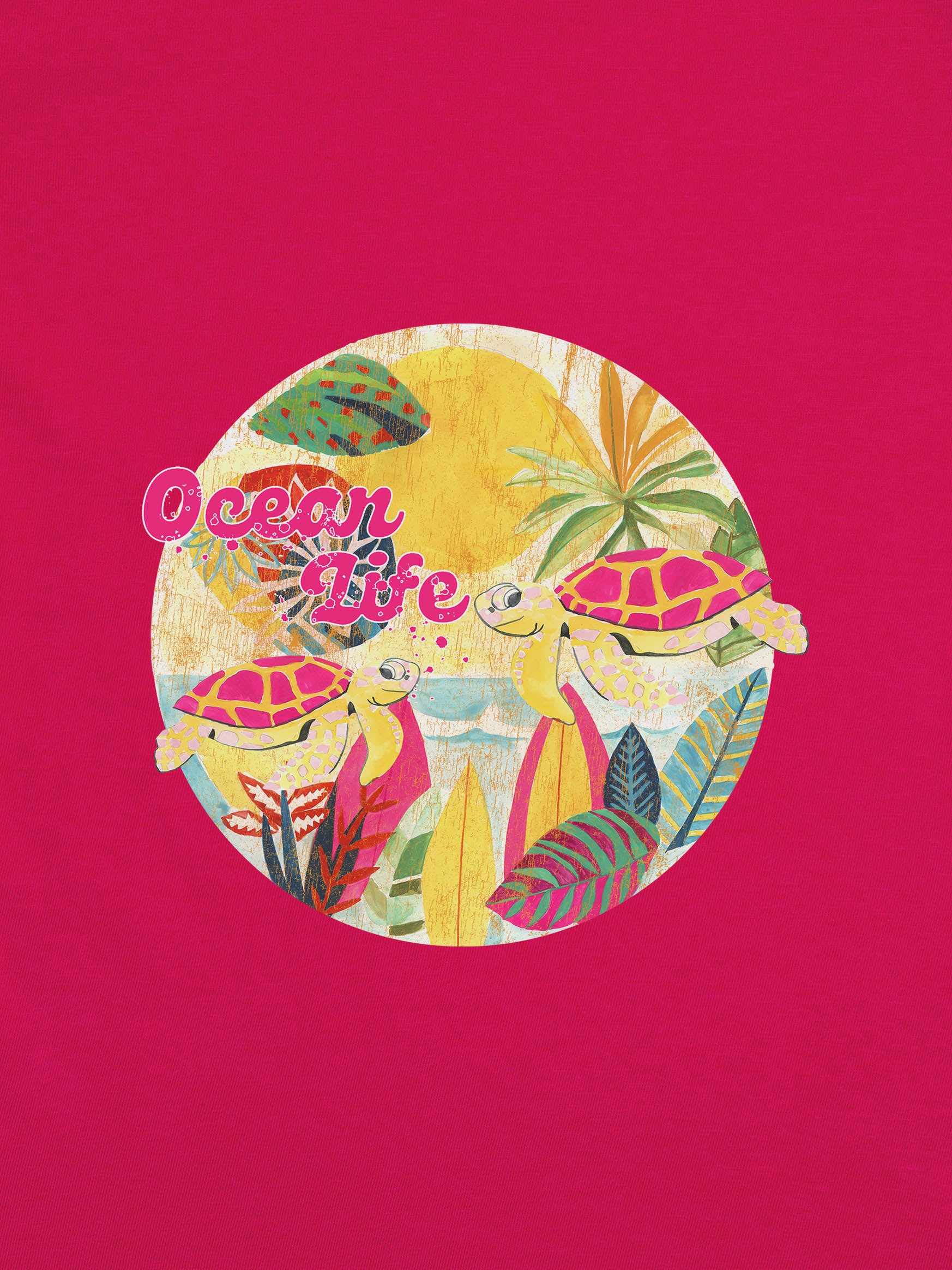 Ocean Life Tropical Circle - T-Shirts