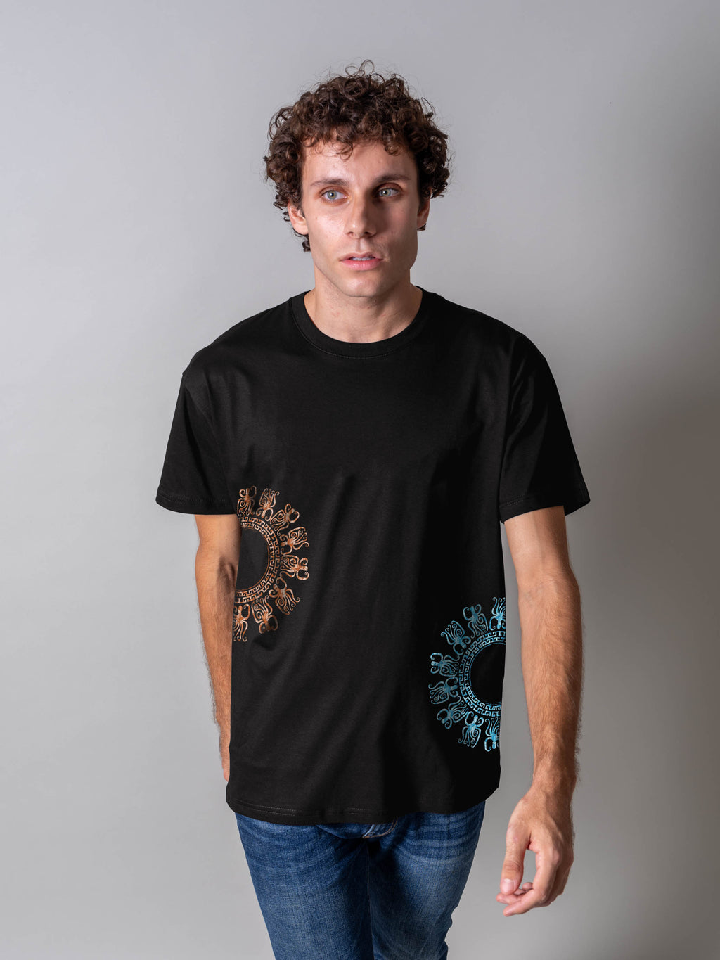 Sunburst Duo Abstract - T-Shirts