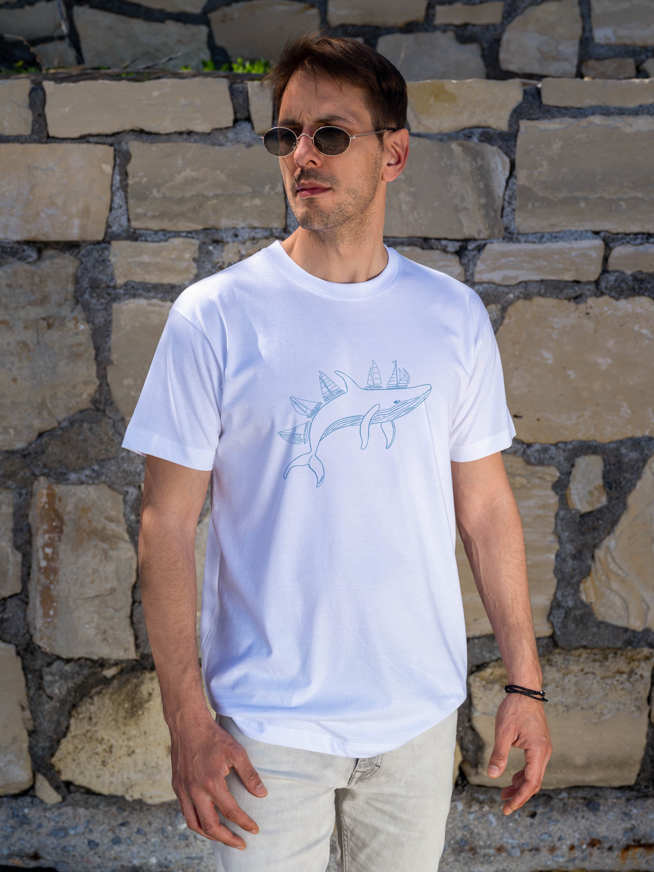 Minimal Sky Blue Gradient - T-Shirts