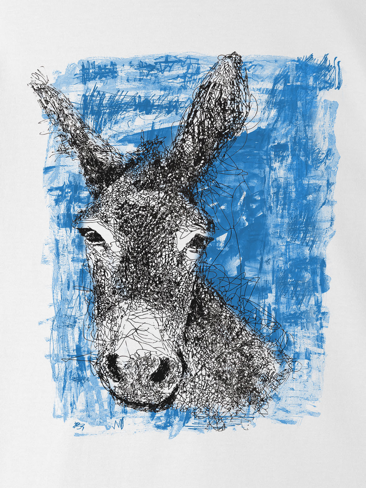 Wild Sketch Donkey - T-Shirts