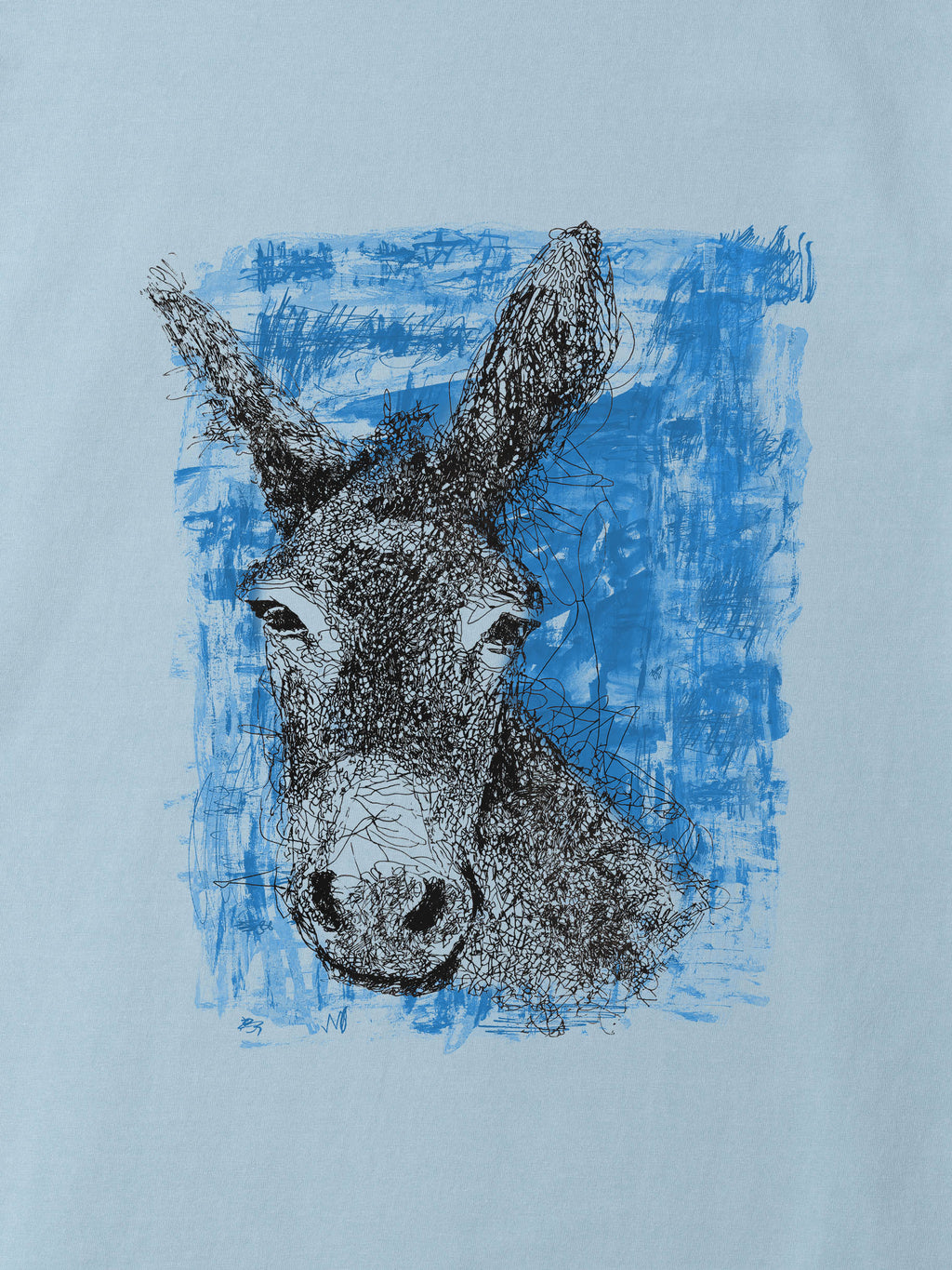 Wild Sketch Donkey - Stonewashed T-Shirts