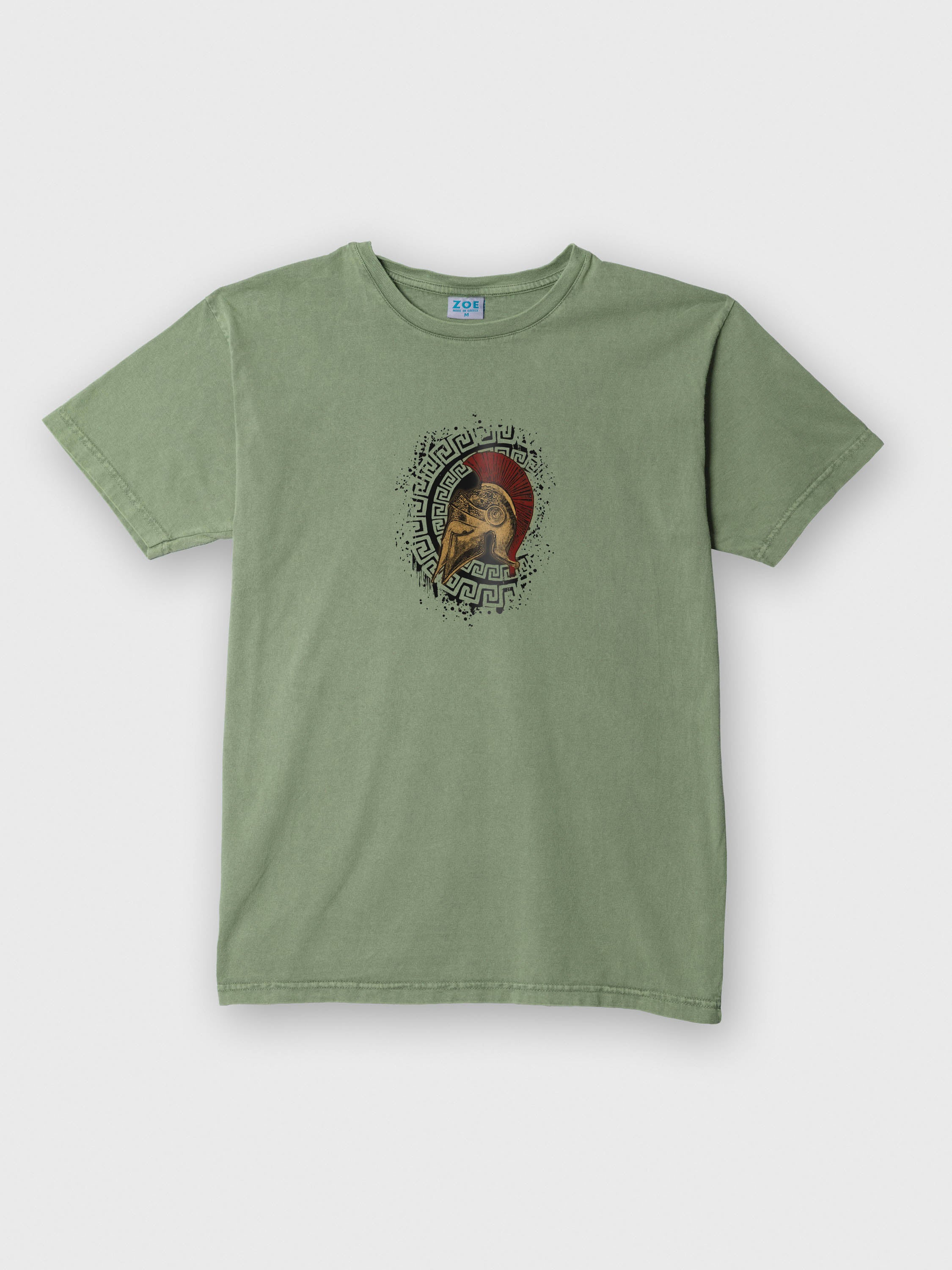 Σχέδιο Σπαρτιατική Περικεφαλαία Πολεμιστή - Μπλούζες Πετροπλυμένες