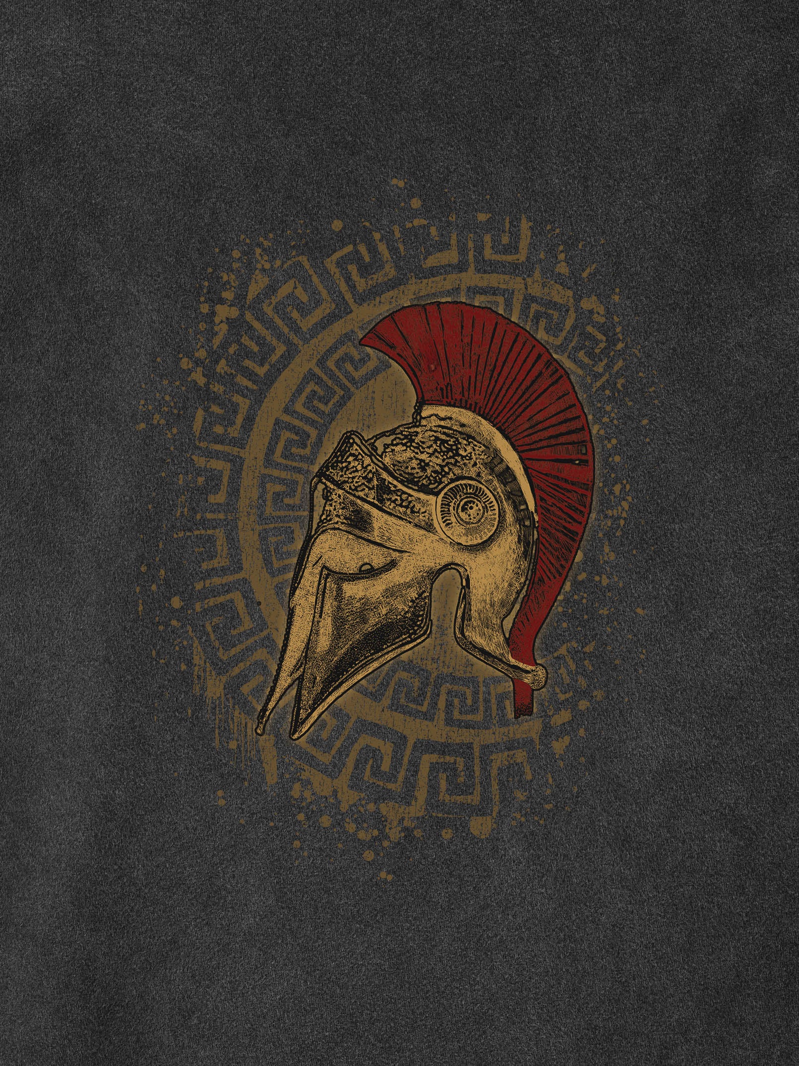 Σχέδιο Σπαρτιατική Περικεφαλαία Πολεμιστή - Μπλούζες Πετροπλυμένες