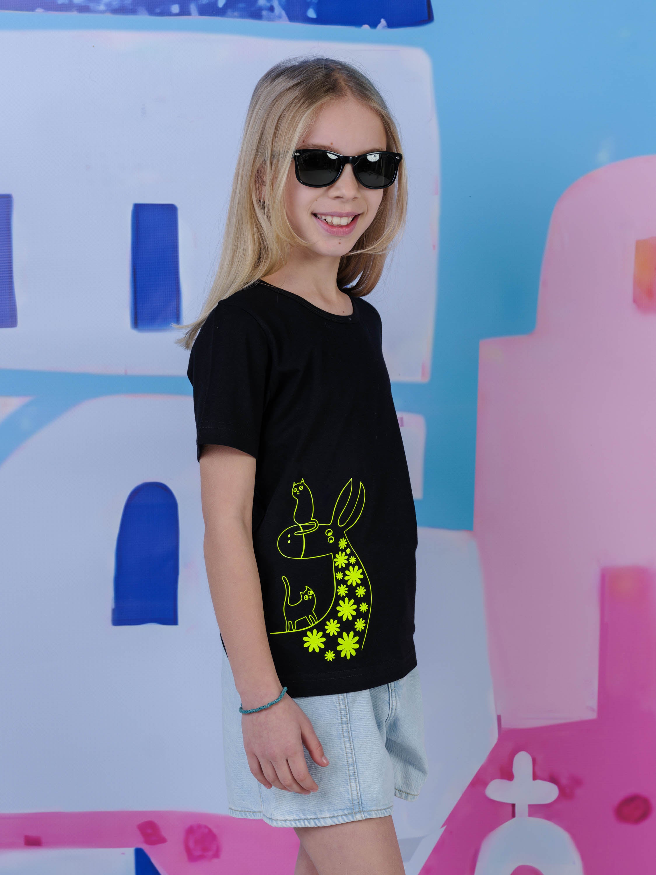 Donkey & Flowers Silhouette - T-Shirts