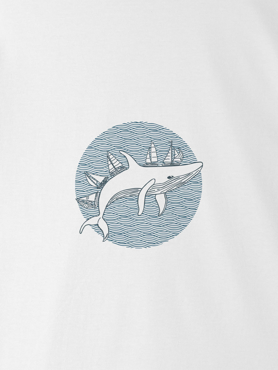 Vintage Whale Silhouette - T-Shirts