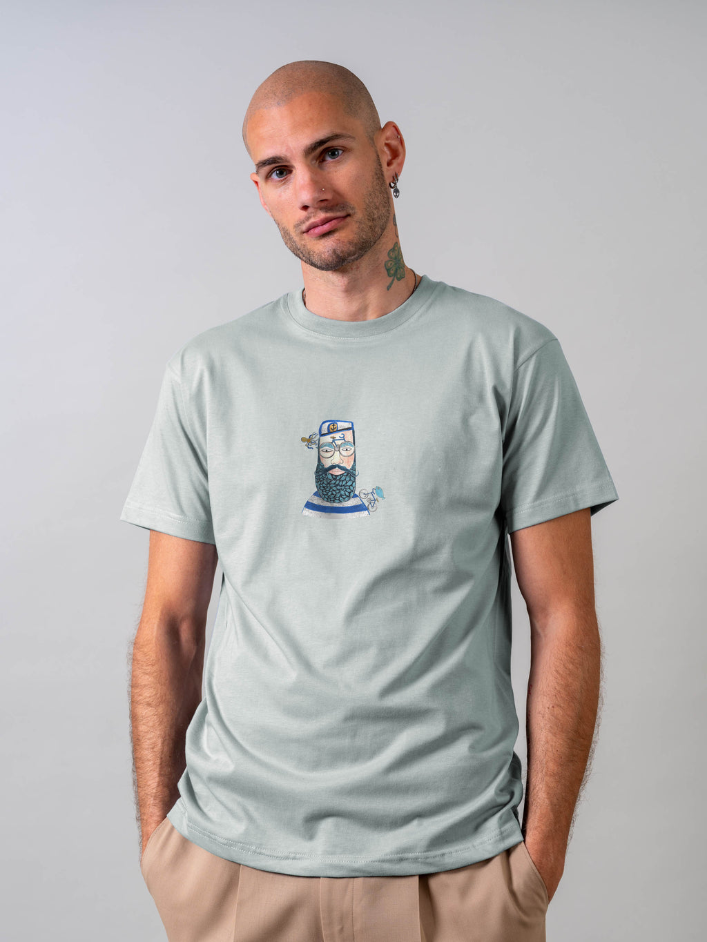 Captain Portrait Nautical - T-Shirts