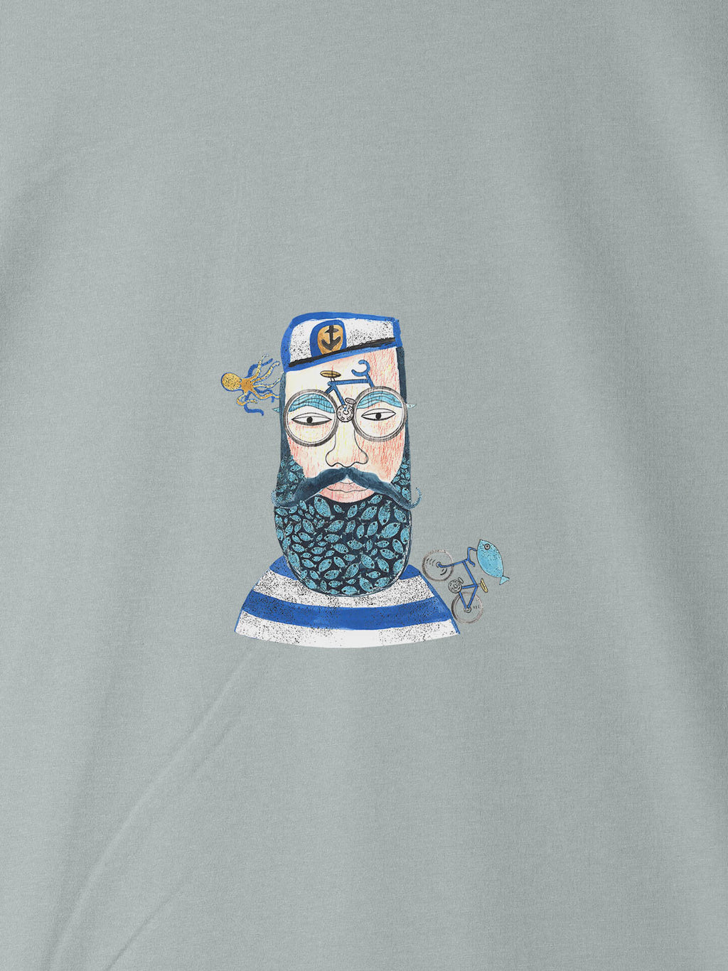 Captain Portrait Nautical - T-Shirts