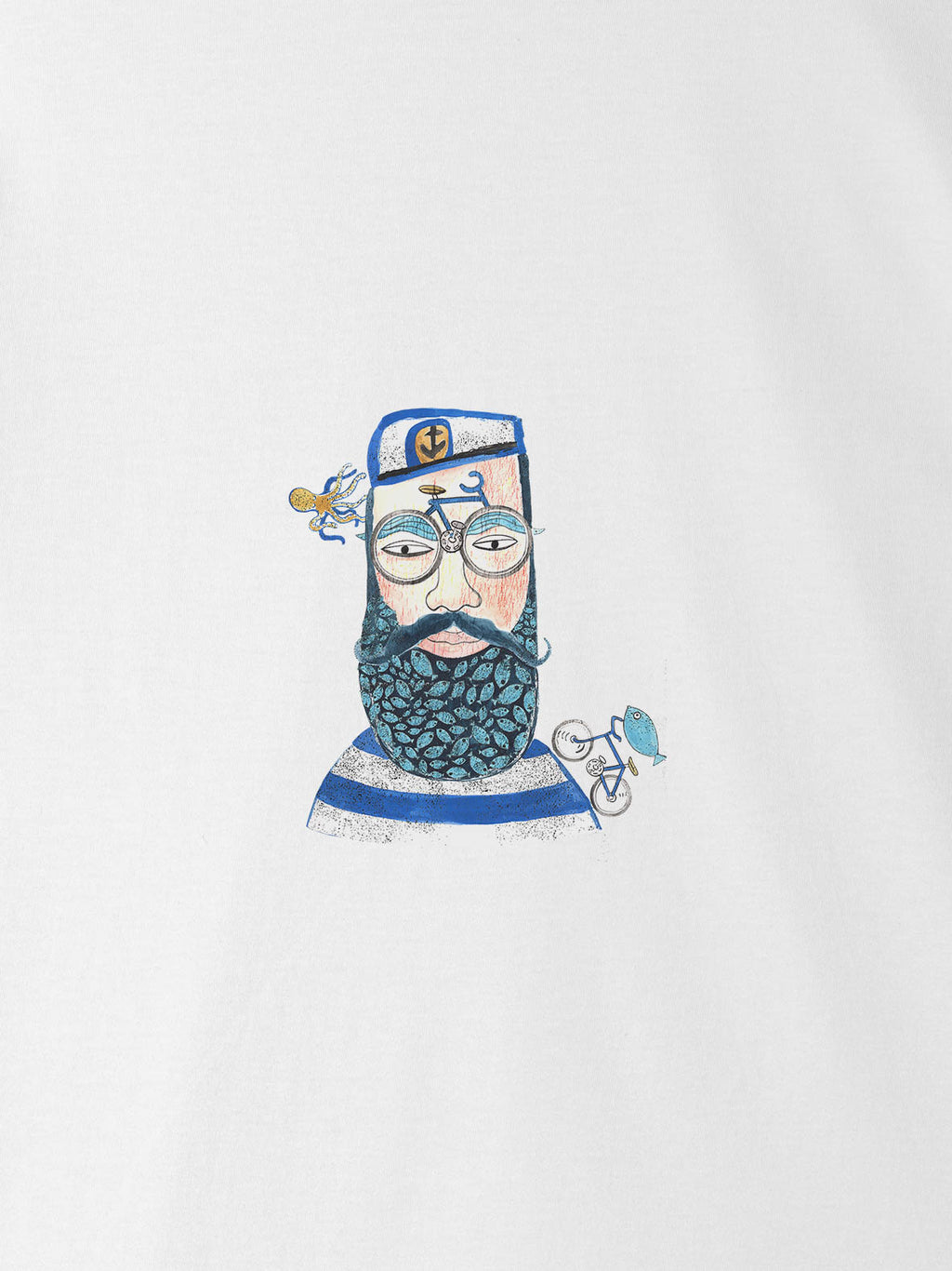 Captain Portrait Nautical - T-Shirts