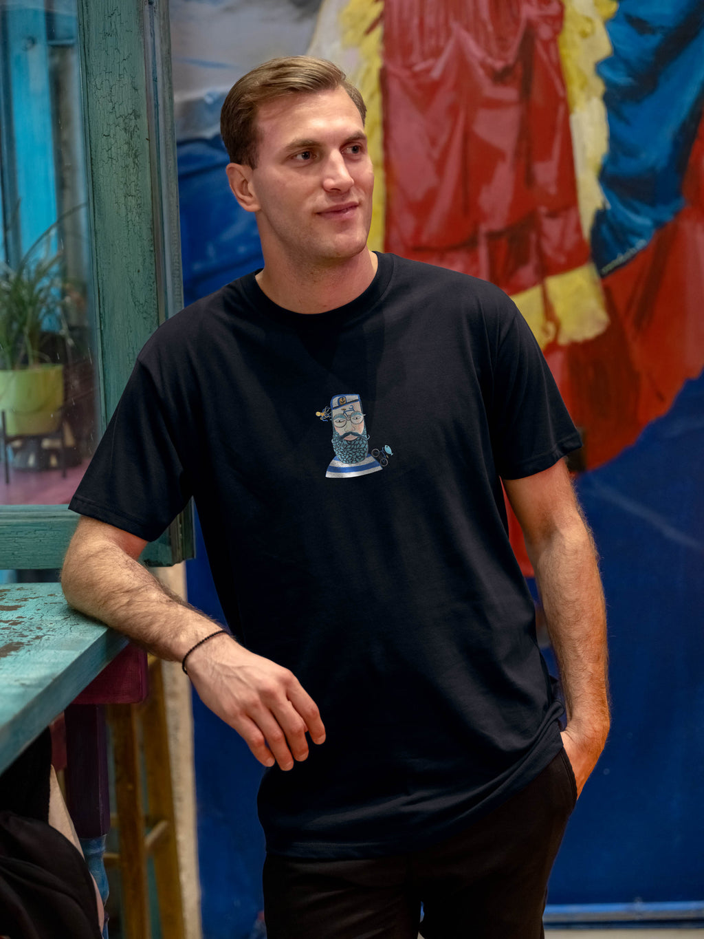 Captain Portrait Nautical - T-Shirts