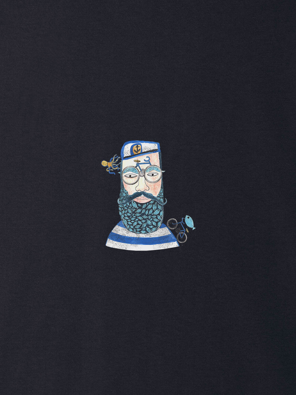 Captain Portrait Nautical - T-Shirts