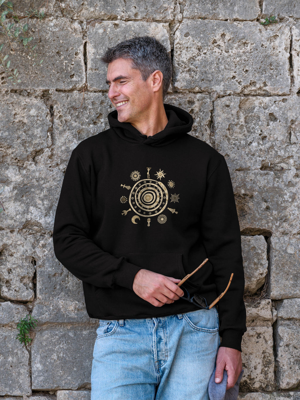 Ancient Symbols Spiral Serpent - Hoodies