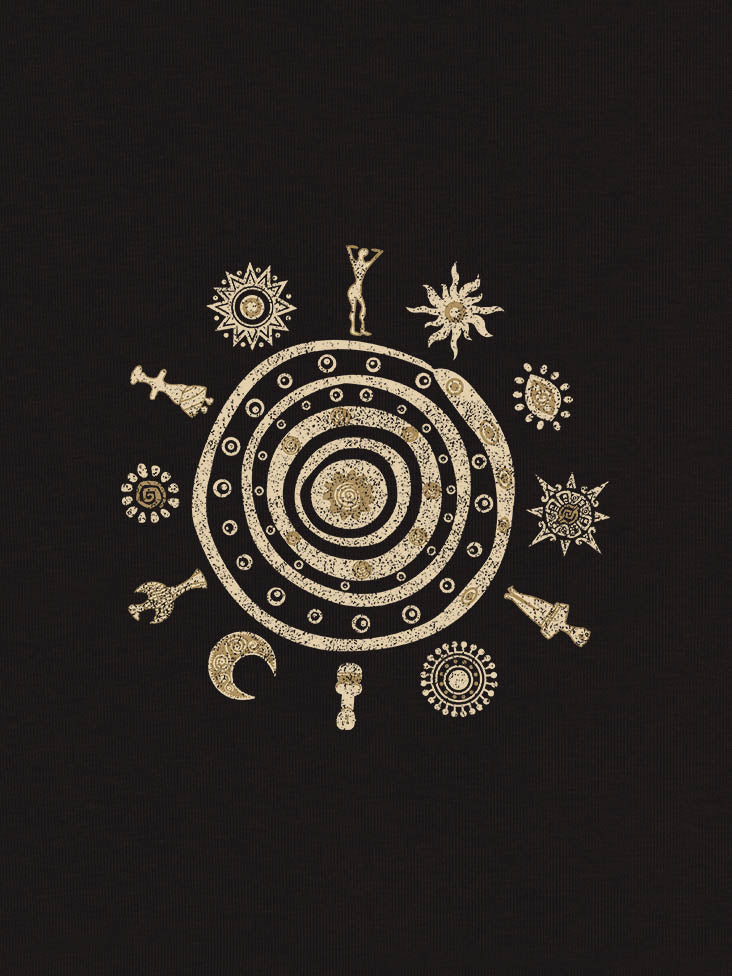 Ancient Symbols Spiral Serpent - Hoodies