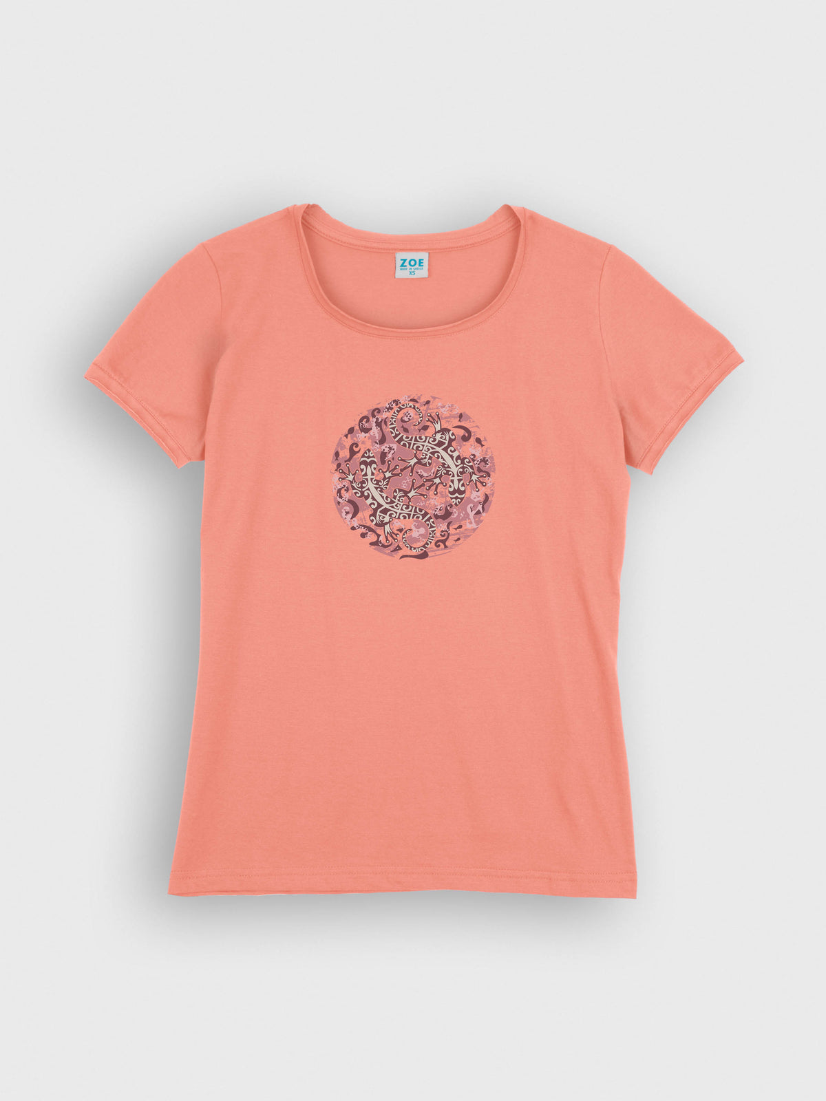 Tribal Geckos Ornamental Circle - T-Shirts