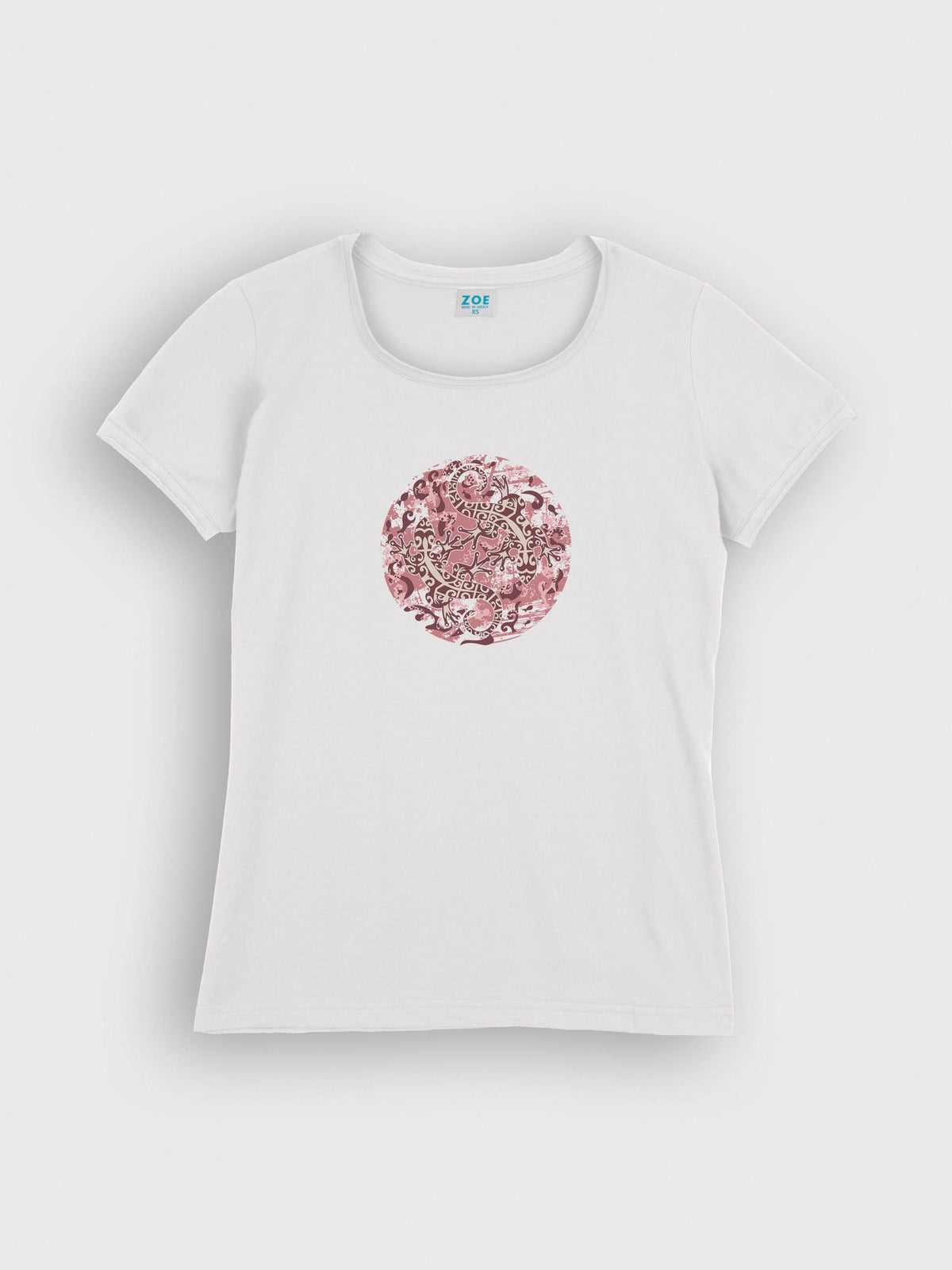 Tribal Geckos Ornamental Circle - T-Shirts
