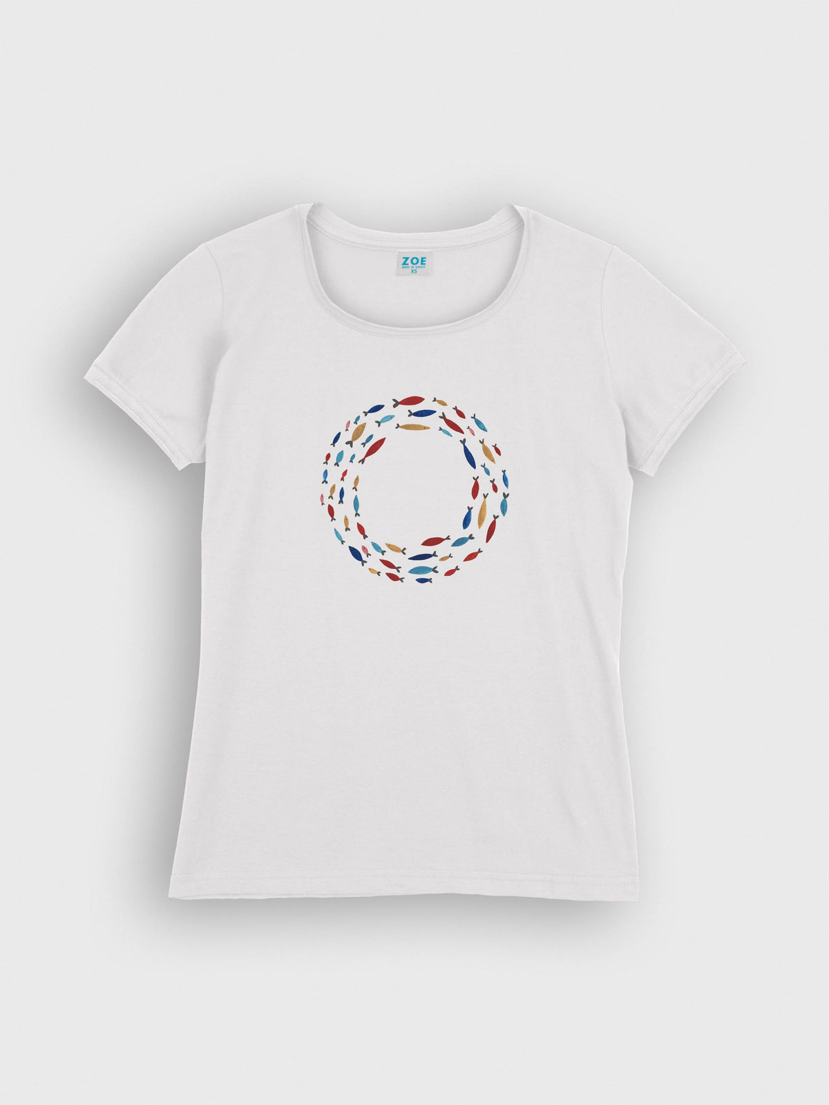 Colorful Fish Wreath - T-Shirts