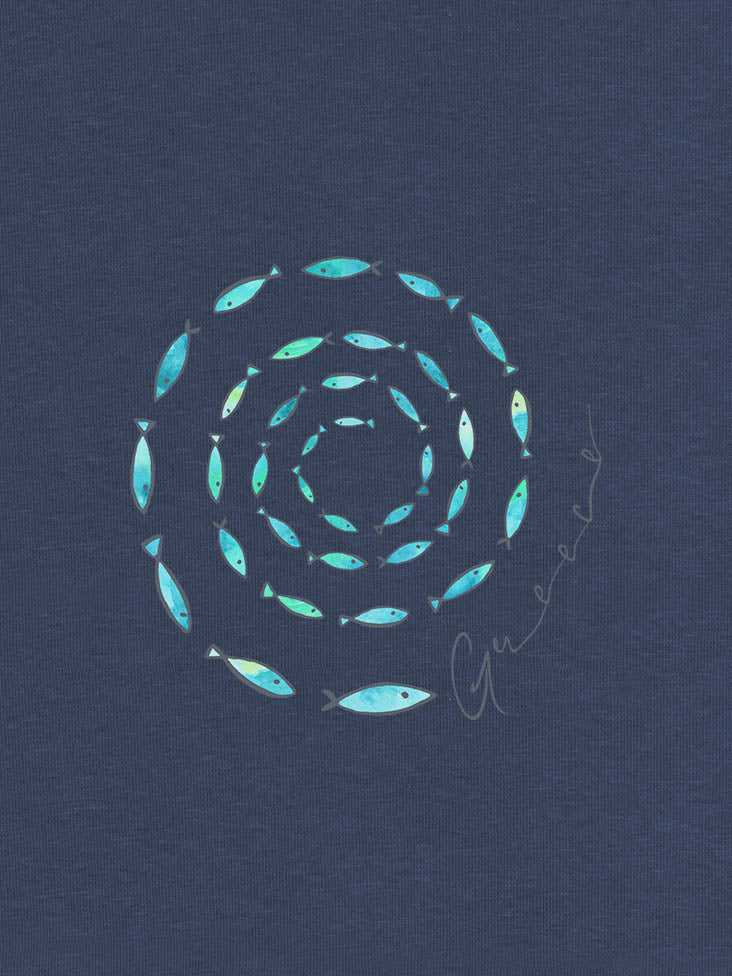 Fish Spiral - Hoodies