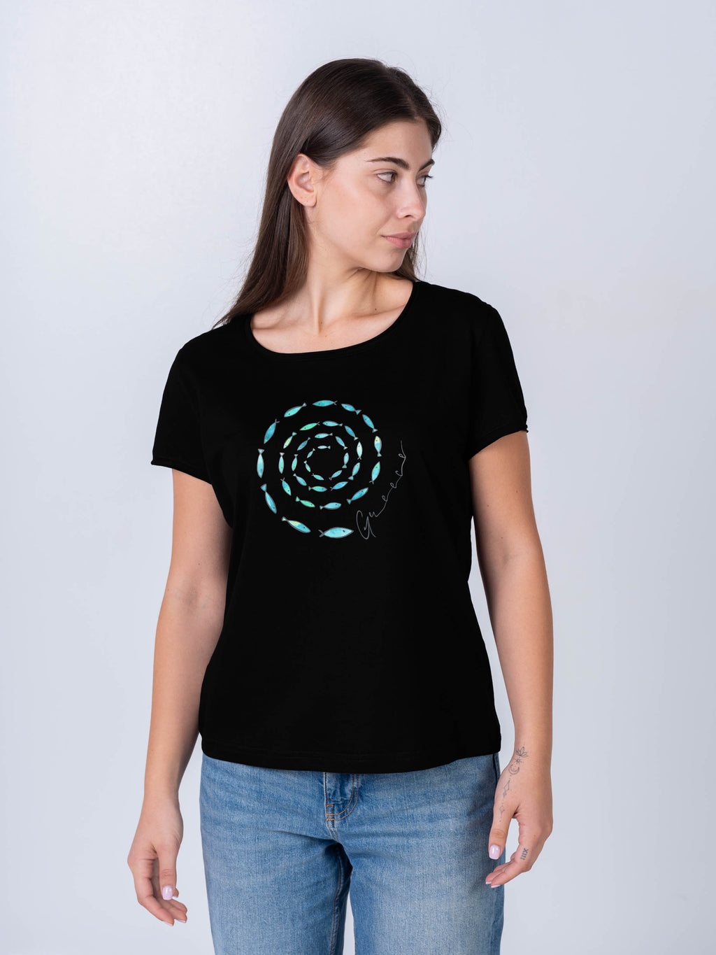 Fish Spiral Greece - T-Shirts