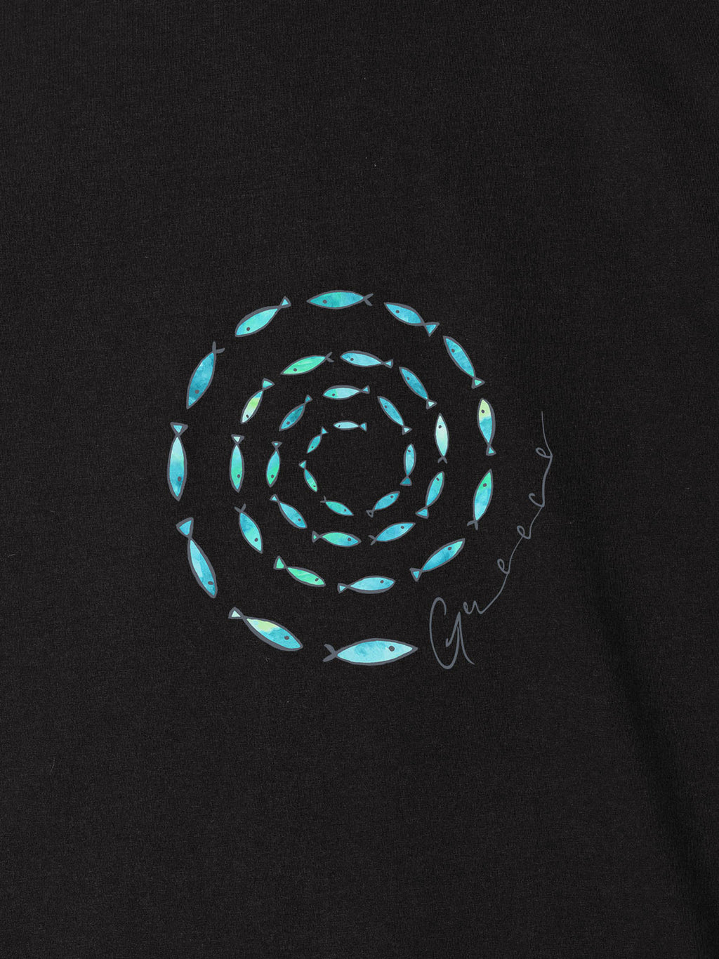 Fish Spiral Greece - T-Shirts