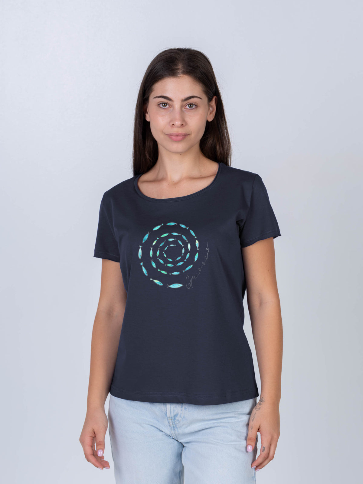 Fish Spiral Greece - T-Shirts
