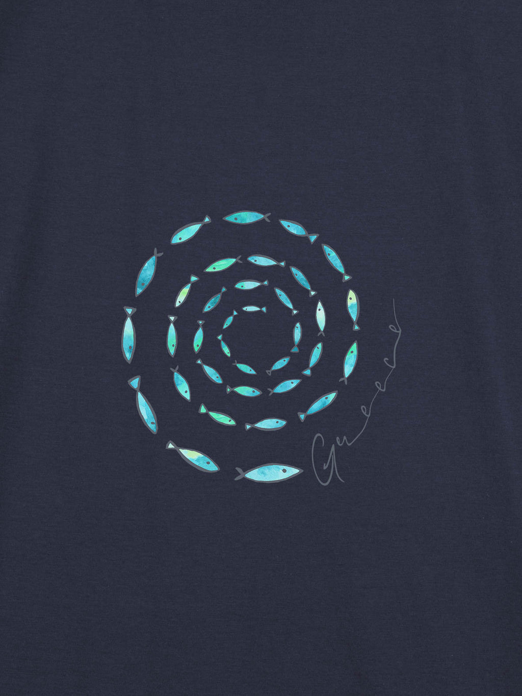 Fish Spiral Greece - T-Shirts