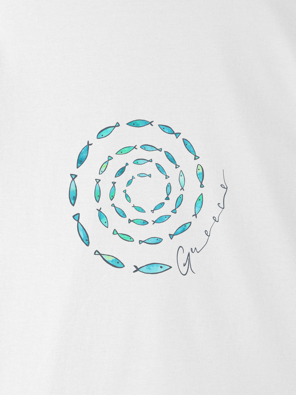 Fish Spiral Greece - T-Shirts