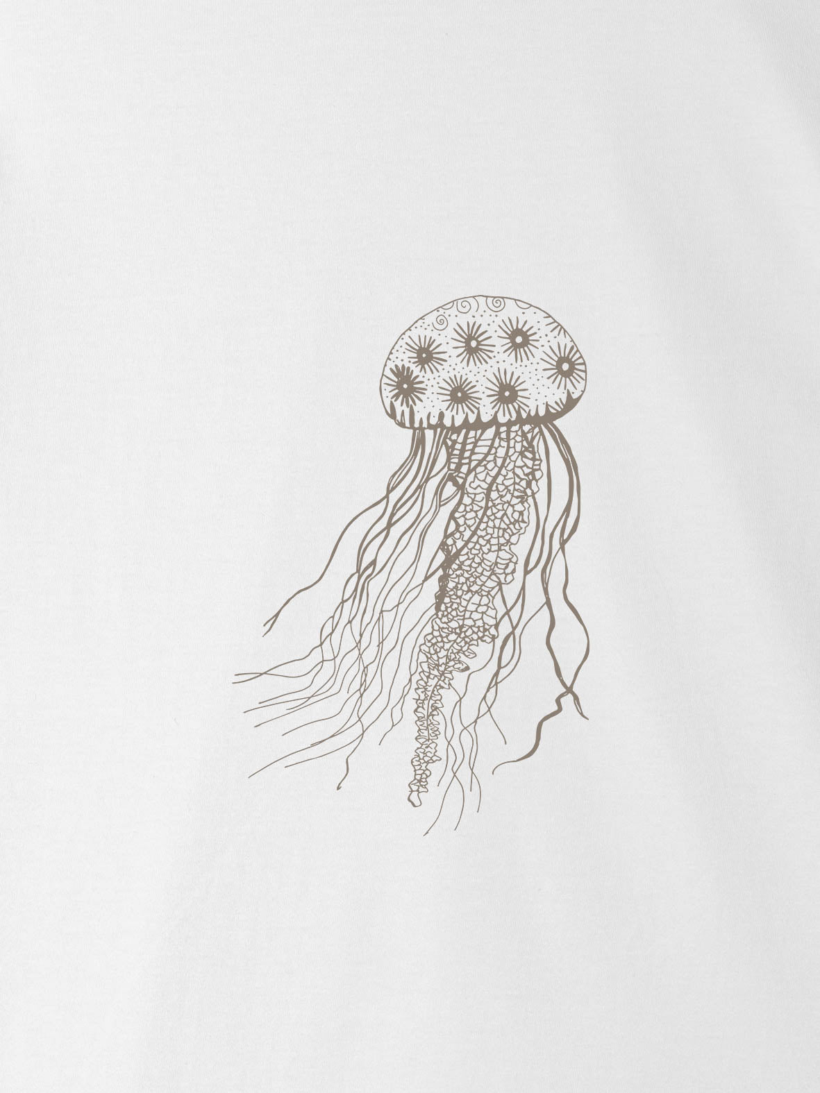 Jellyfish Line Art - T-Shirts