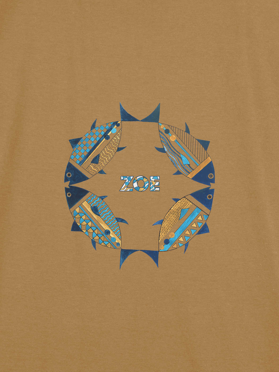 ZOE Fish Wreath - T-Shirts