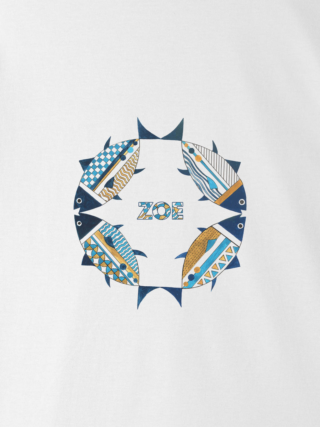 ZOE Fish Wreath - T-Shirts