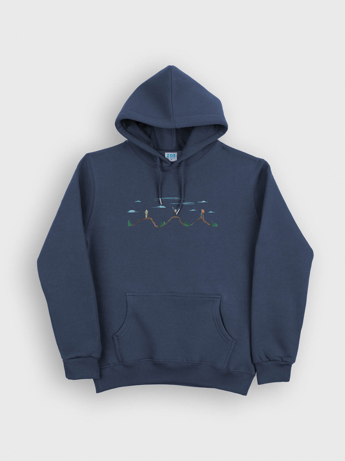 Hikers on Mountain Peaks - Hoodies