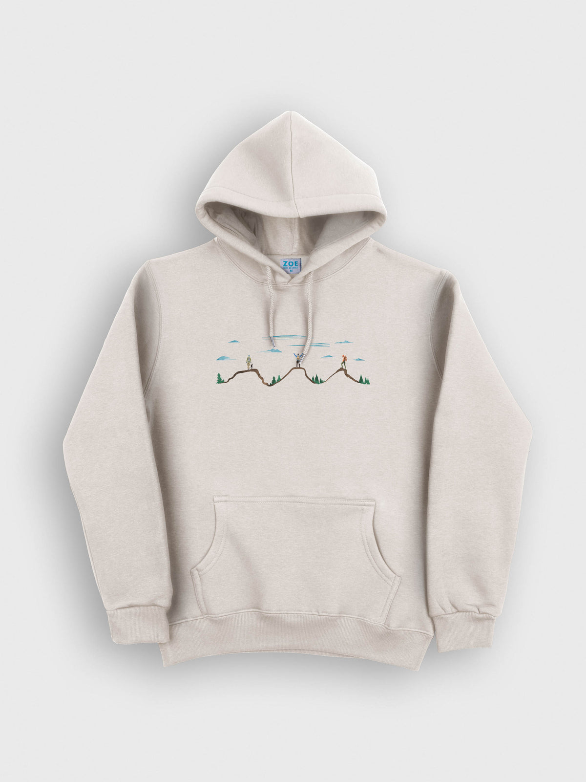 Hikers on Mountain Peaks - Hoodies