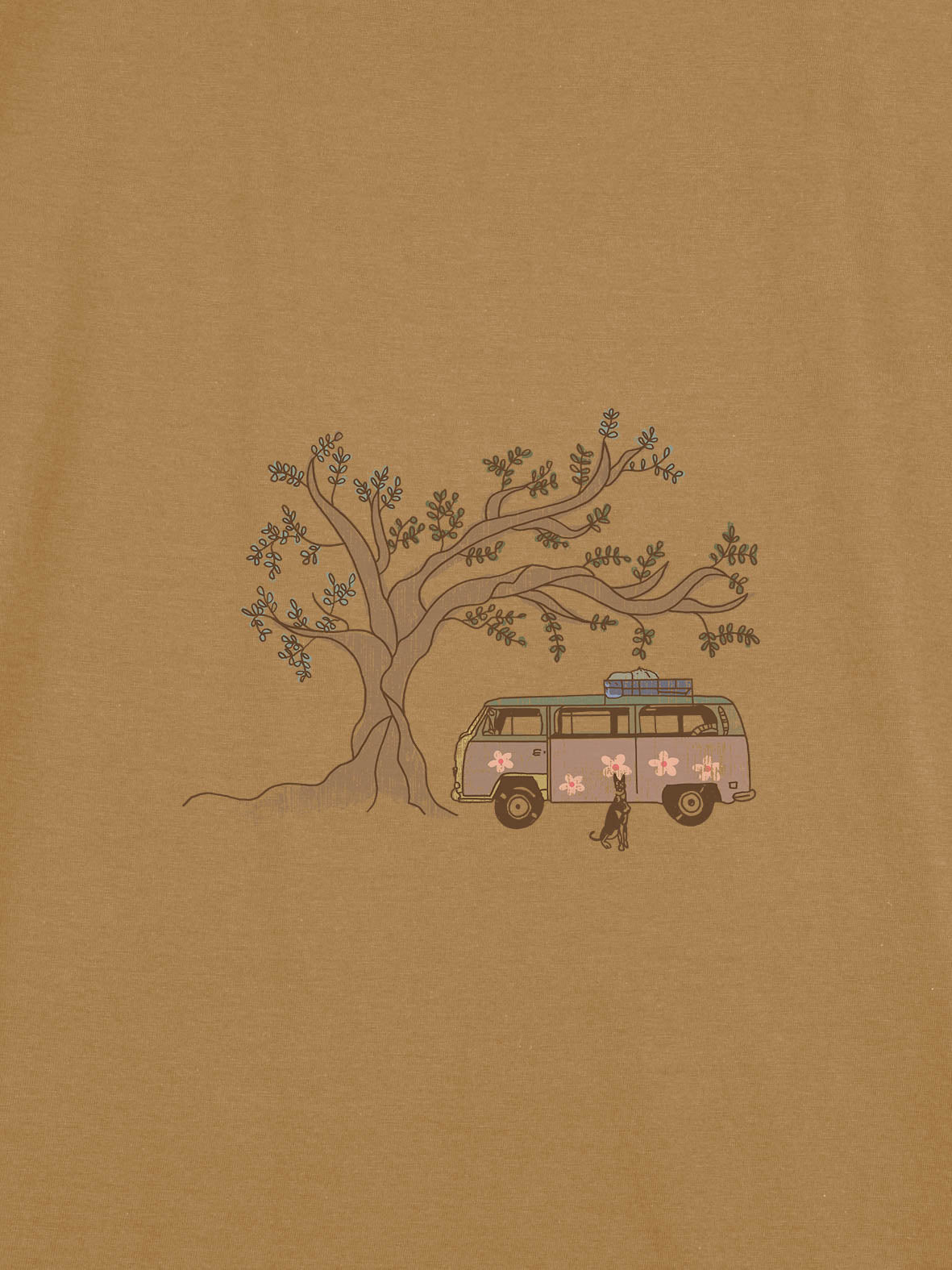 Camper Van & Ελιά με Σκύλο - Μπλουζάκια